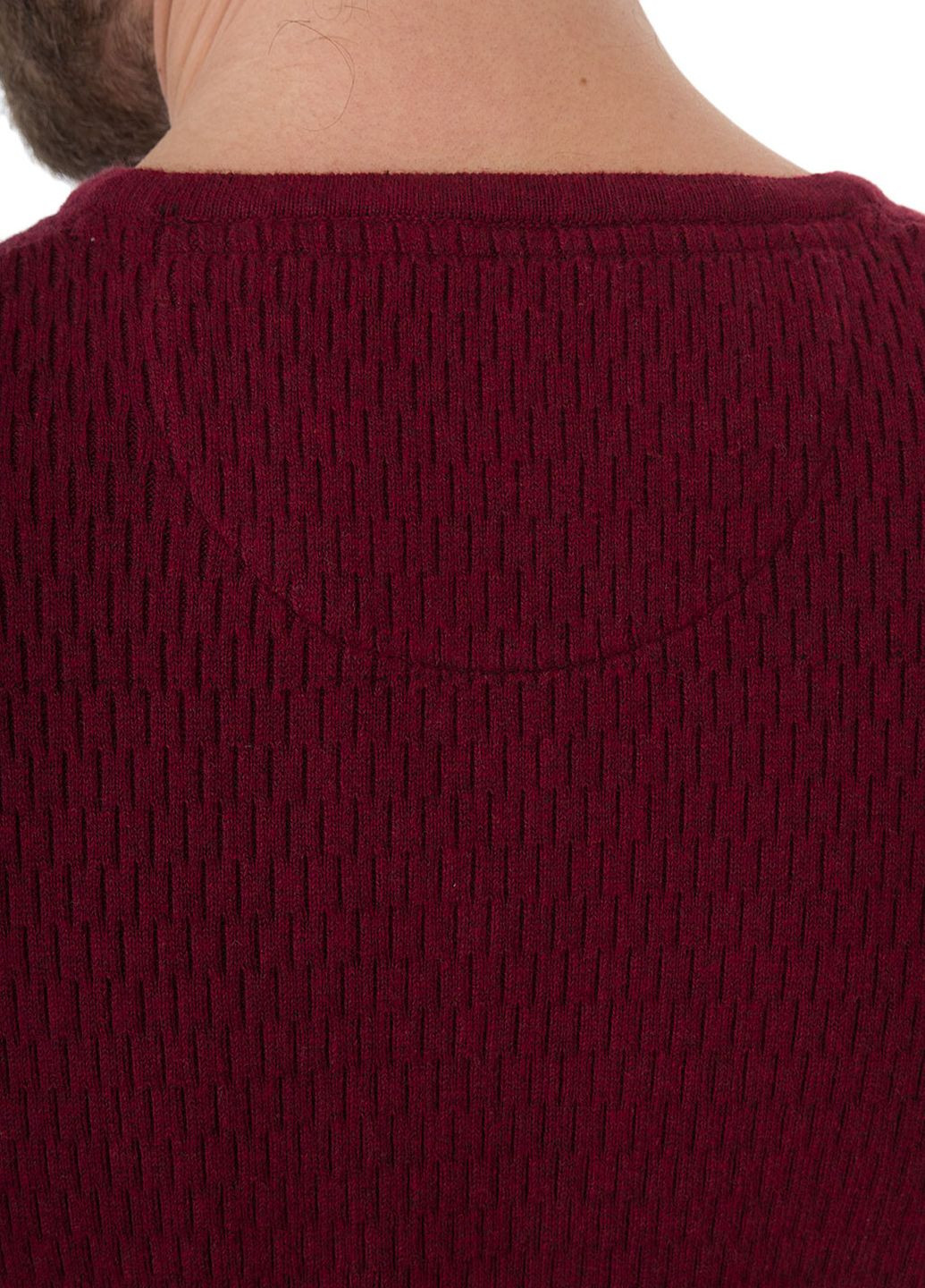 Бордовый демисезонный пуловер Ragman