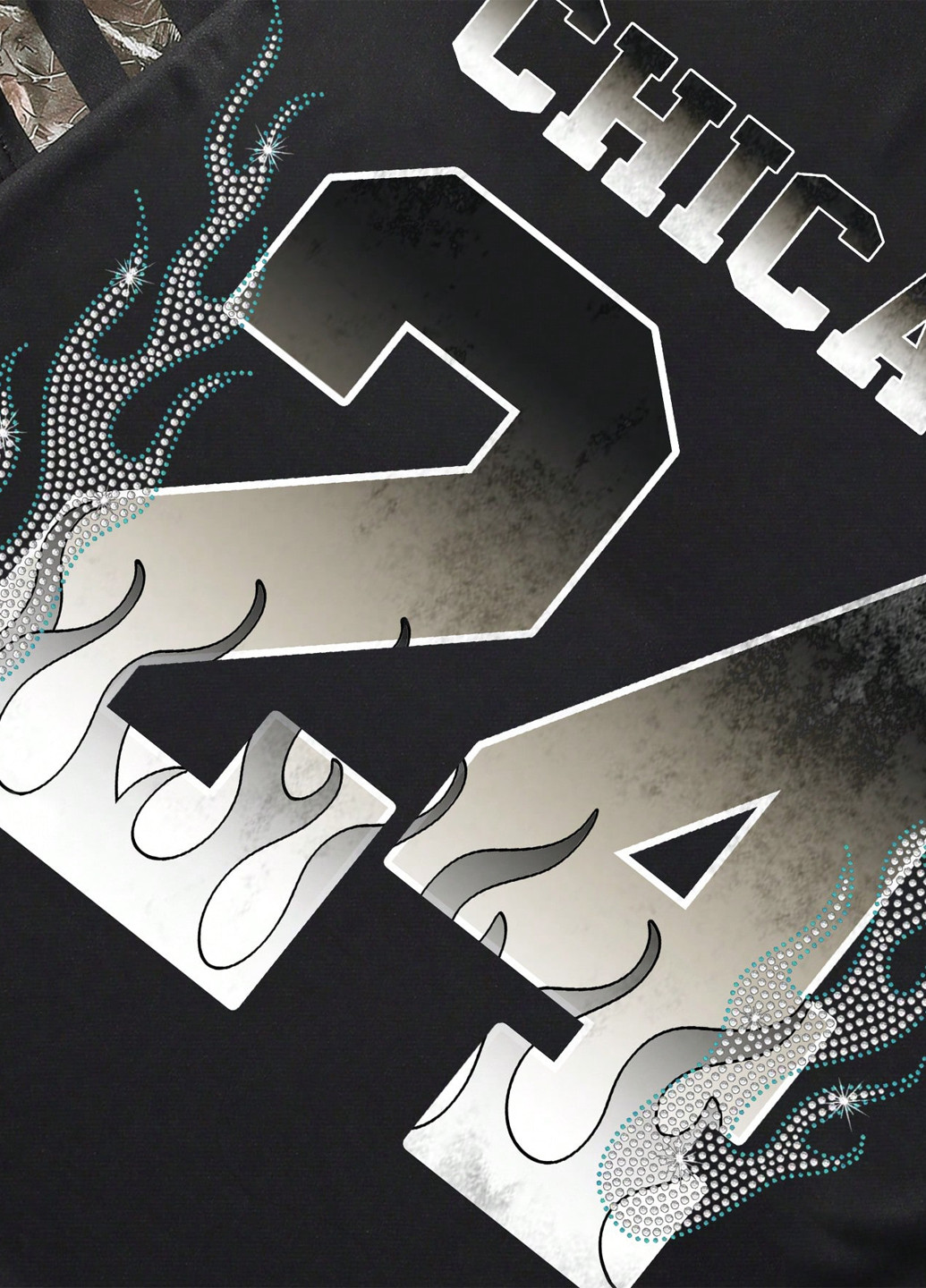 Лонгслів SHEIN напис чорний кежуали поліестер