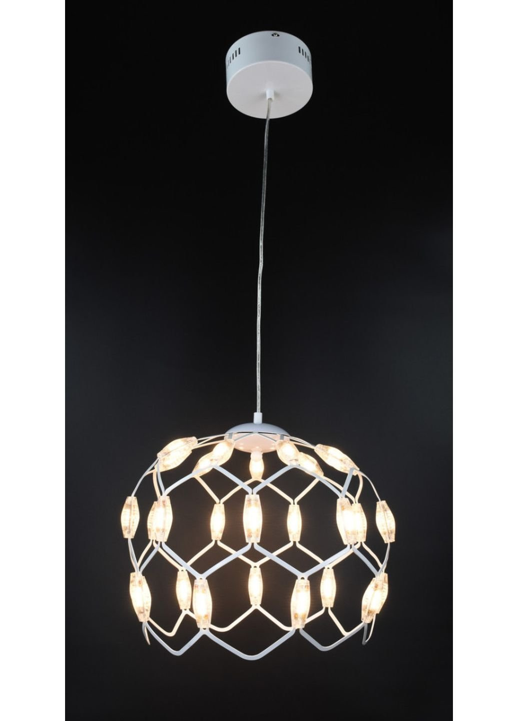 Люстра стельова LED D1288/400-wh Білий 42х40х40 див. Sunnysky (253527753)