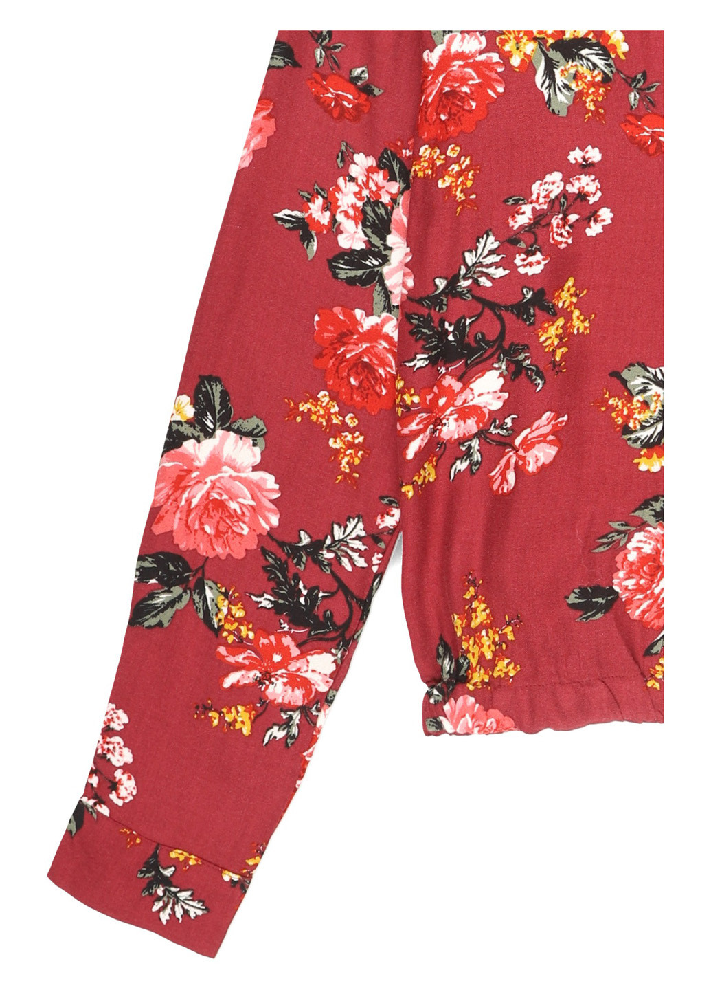 Бордовая блуза на запах Vila