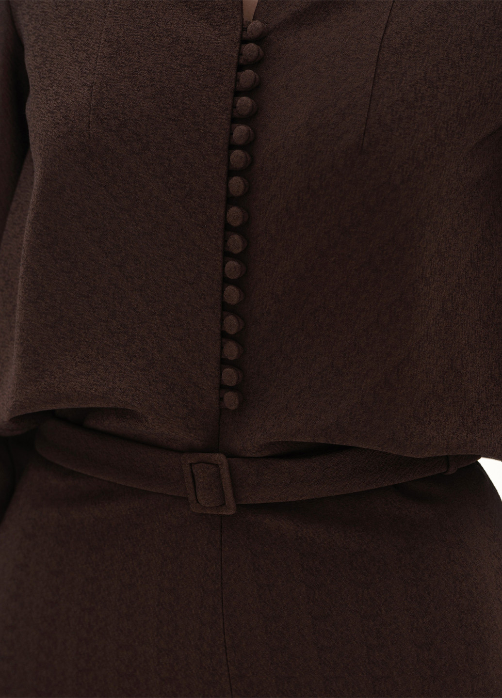 Кофейное деловое, кэжуал платье BGL однотонное