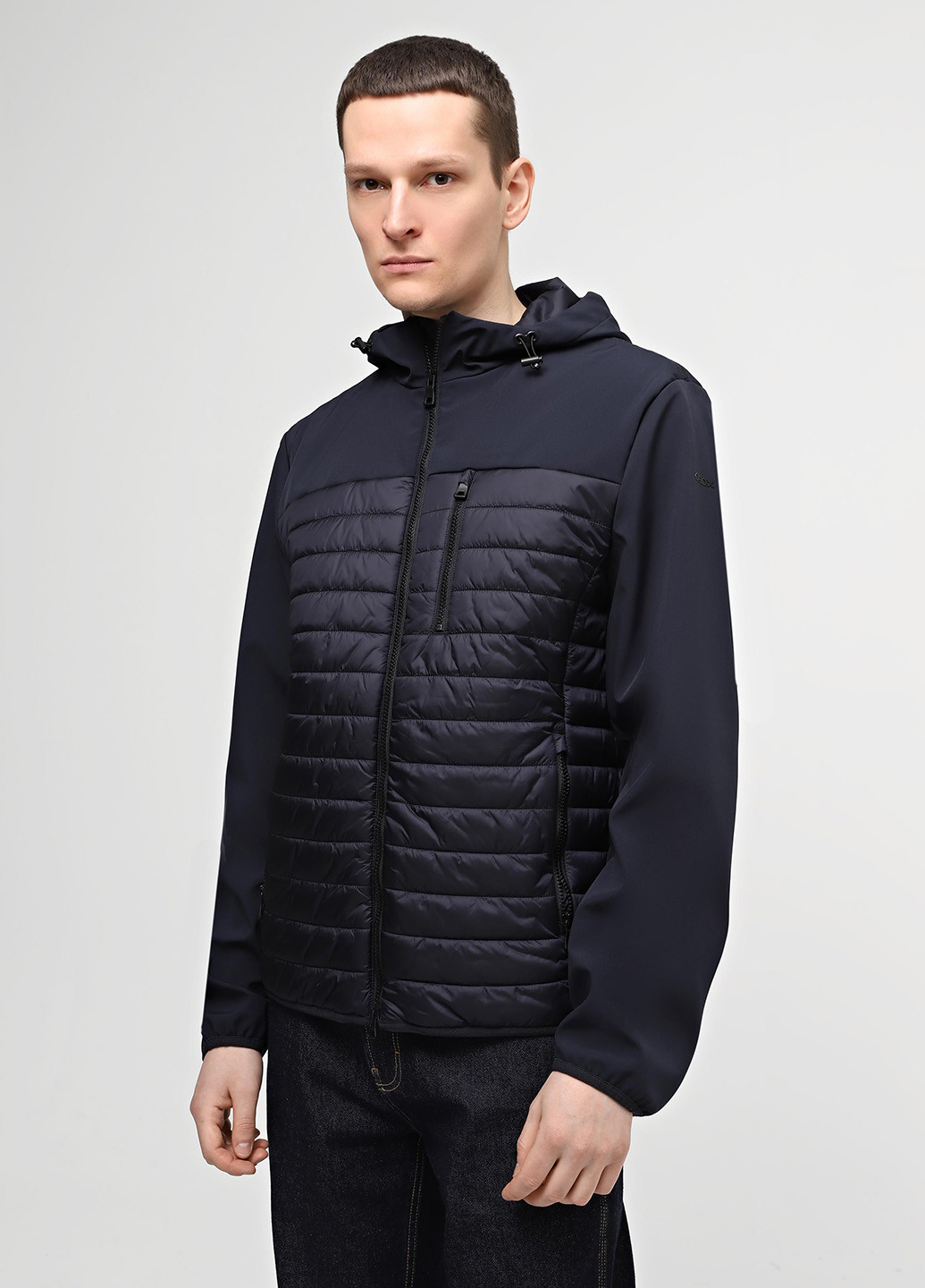 Темно-синяя демисезонная куртка Geox