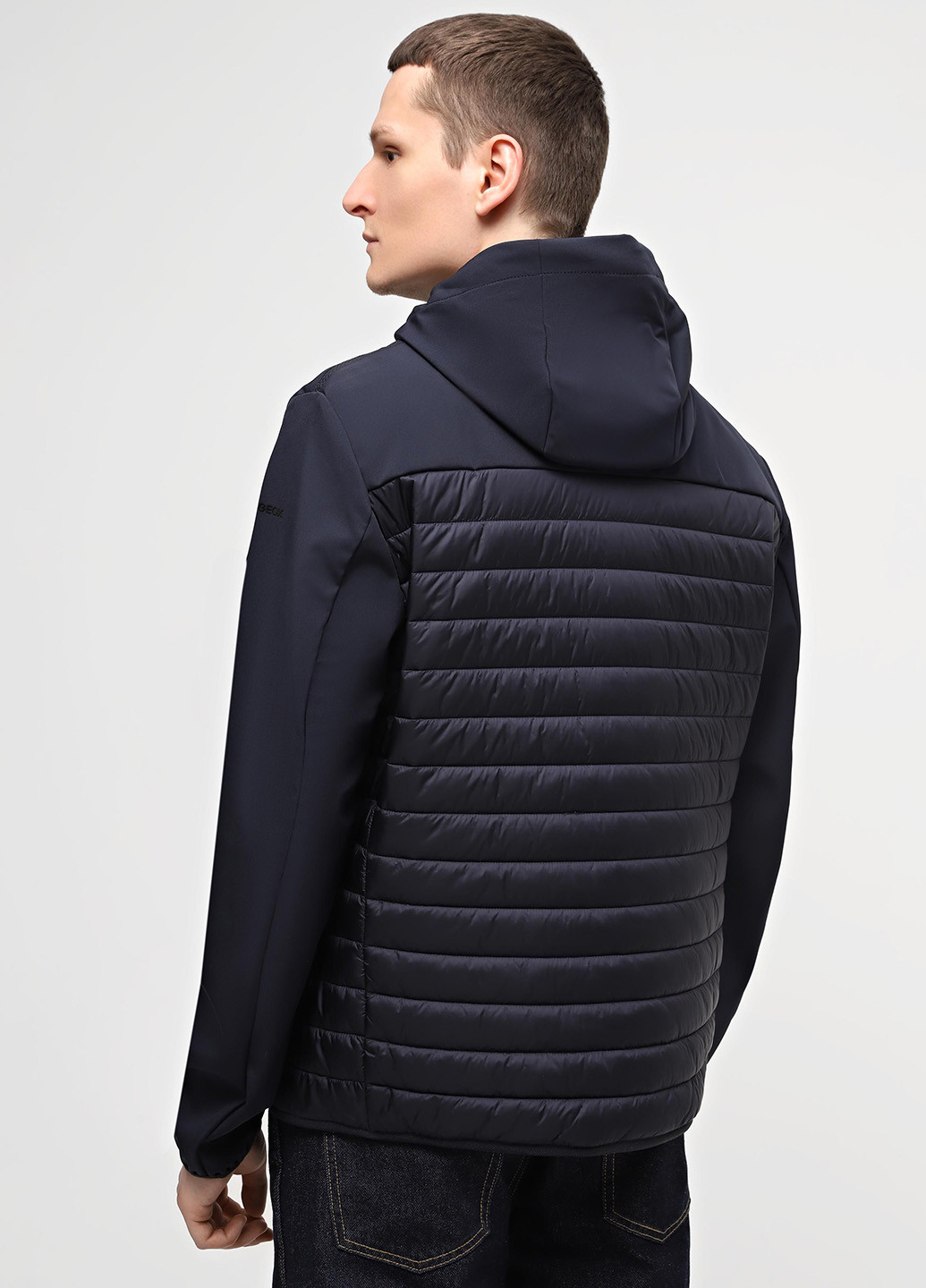 Темно-синяя демисезонная куртка Geox