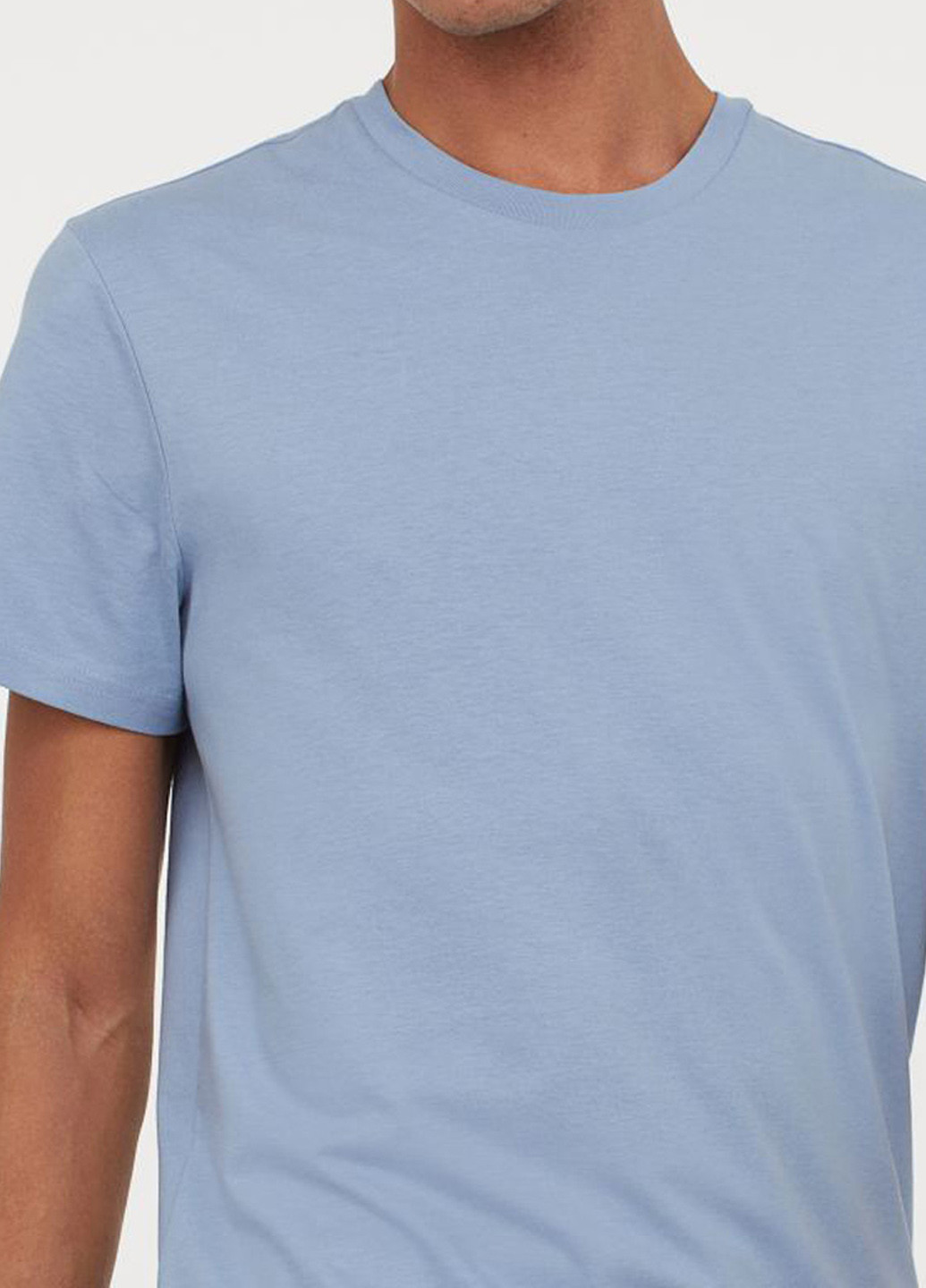 Світло блакитна літня футболка H&M