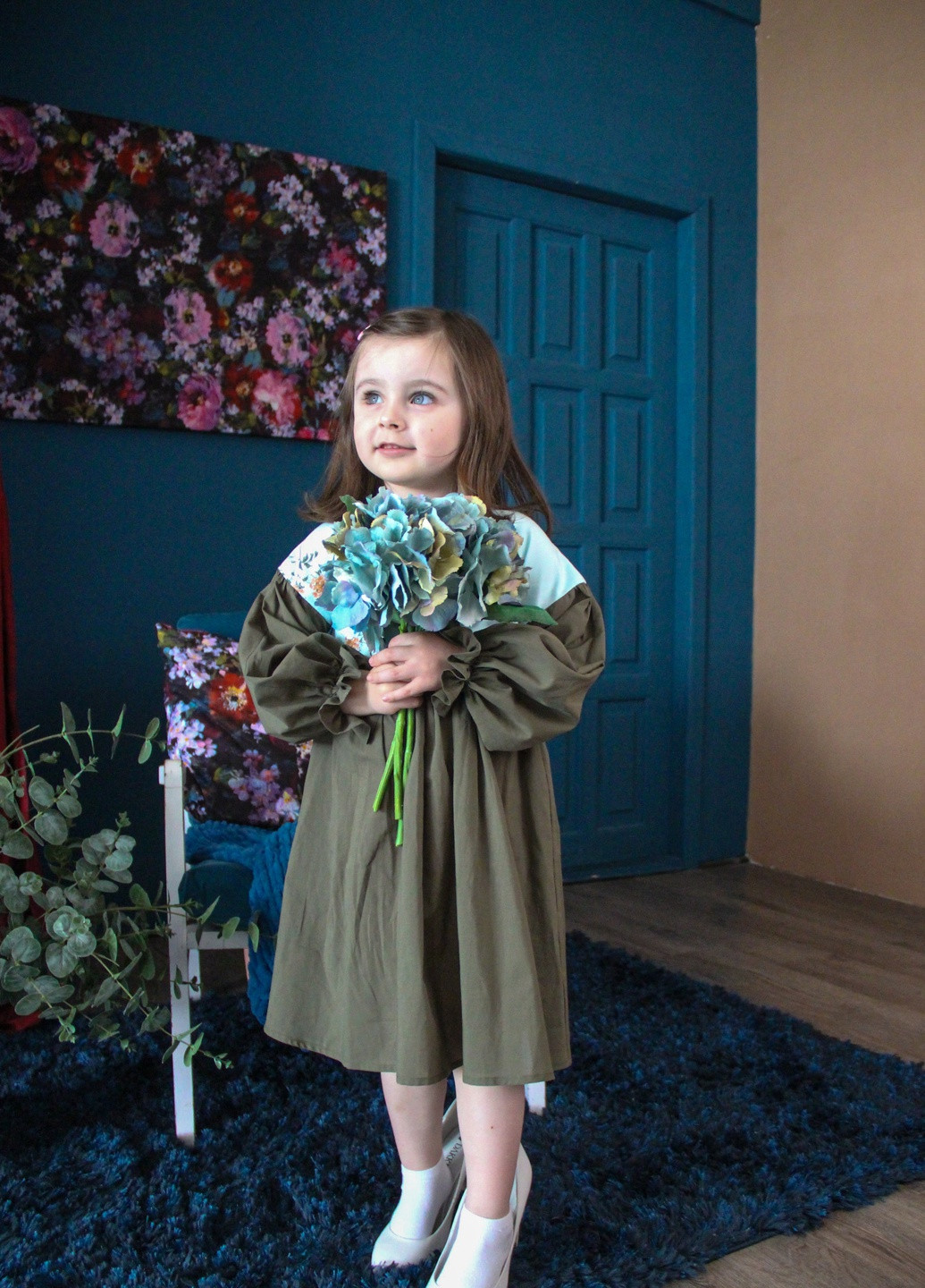 Комбинированное нарядное детское платье ZM (253193165)