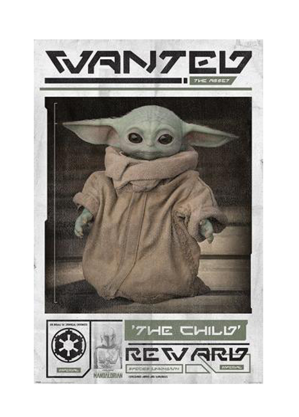 Постер Star Wars: The Mandalorian - Wanted The Child Pyramid (223464320)
