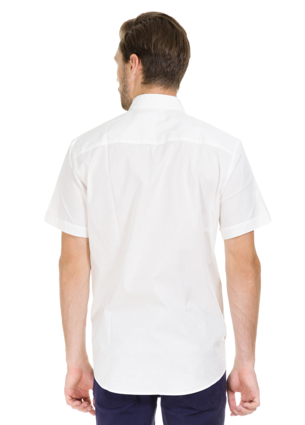 Белая кэжуал рубашка F'91 с коротким рукавом