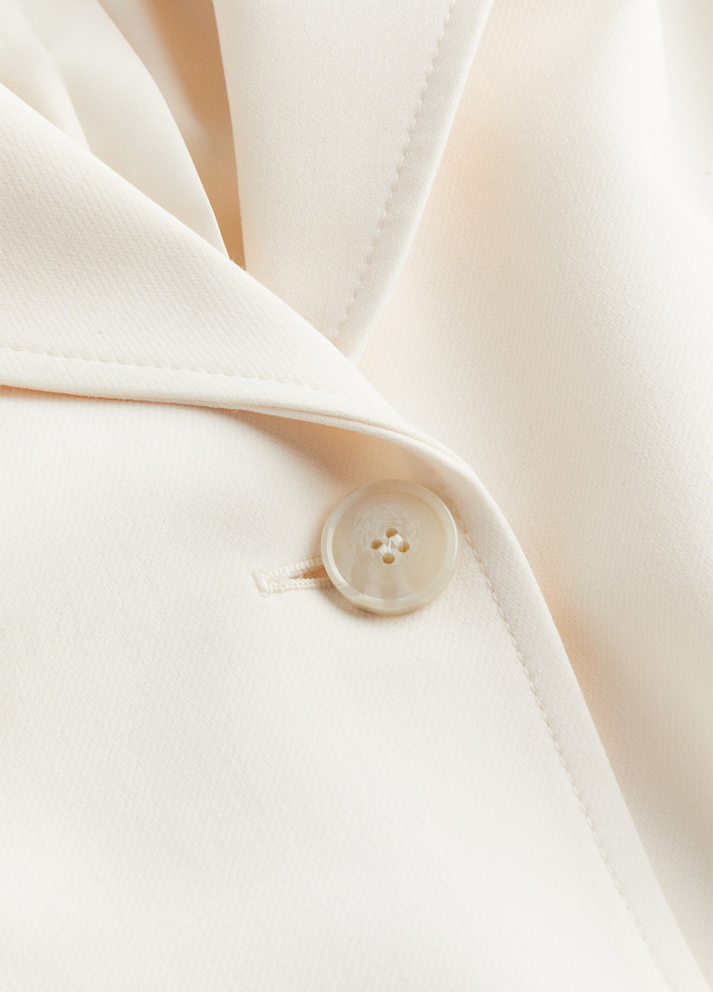 Кремовое демисезонное Пальто однобортное H&M