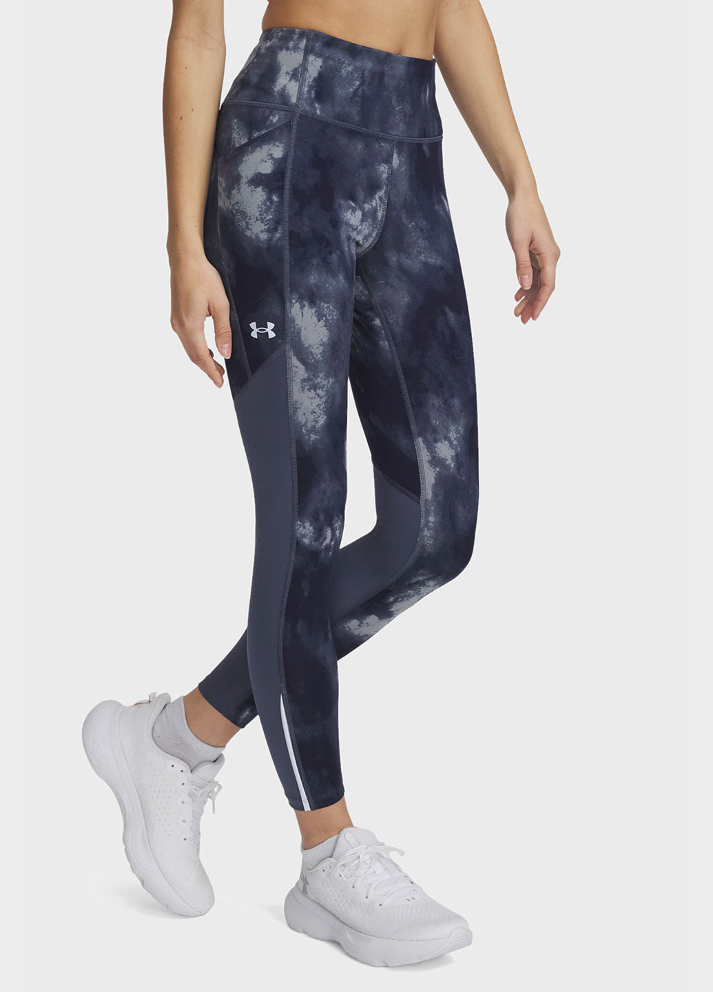 Серо-синие демисезонные леггинсы Under Armour