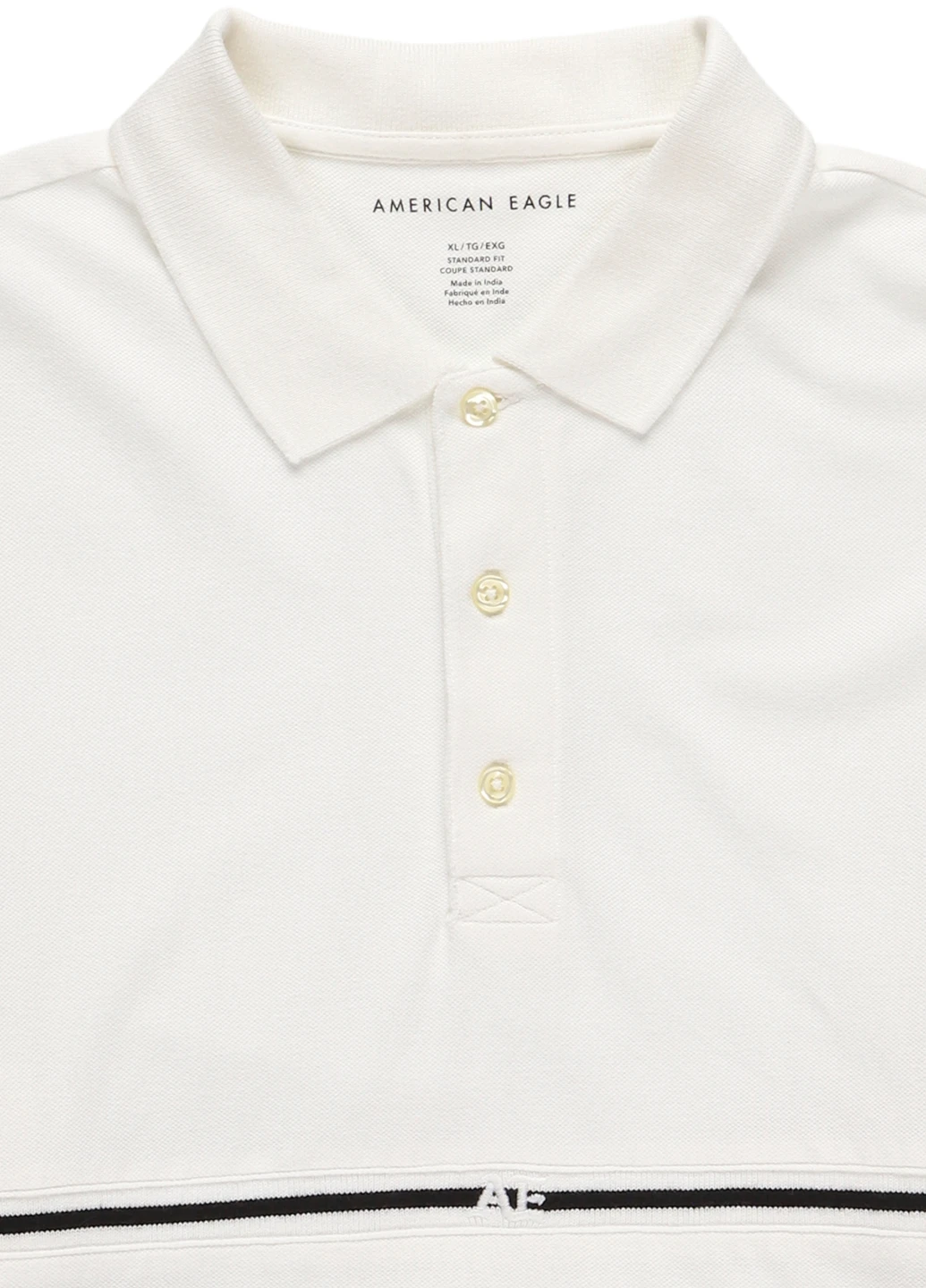 Белая футболка-футболка для мужчин American Eagle однотонная