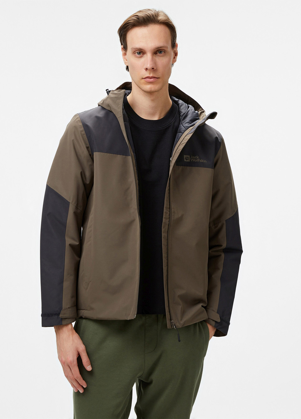 Коричневая демисезонная куртка Jack Wolfskin JASPER INS JKT M