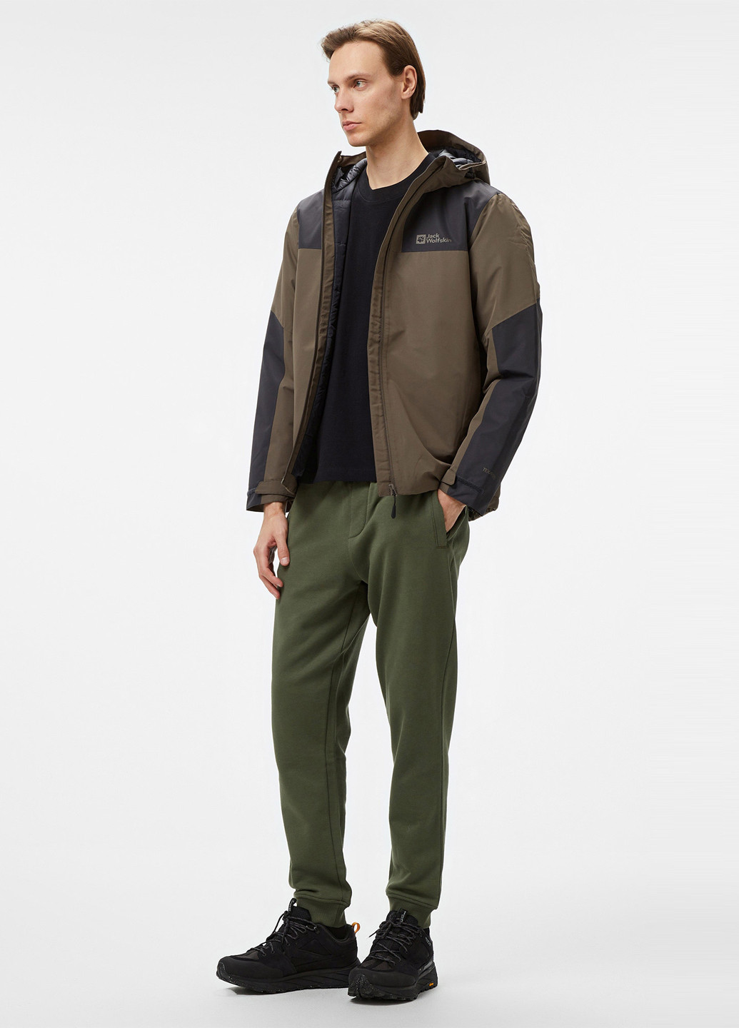 Коричневая демисезонная куртка Jack Wolfskin JASPER INS JKT M
