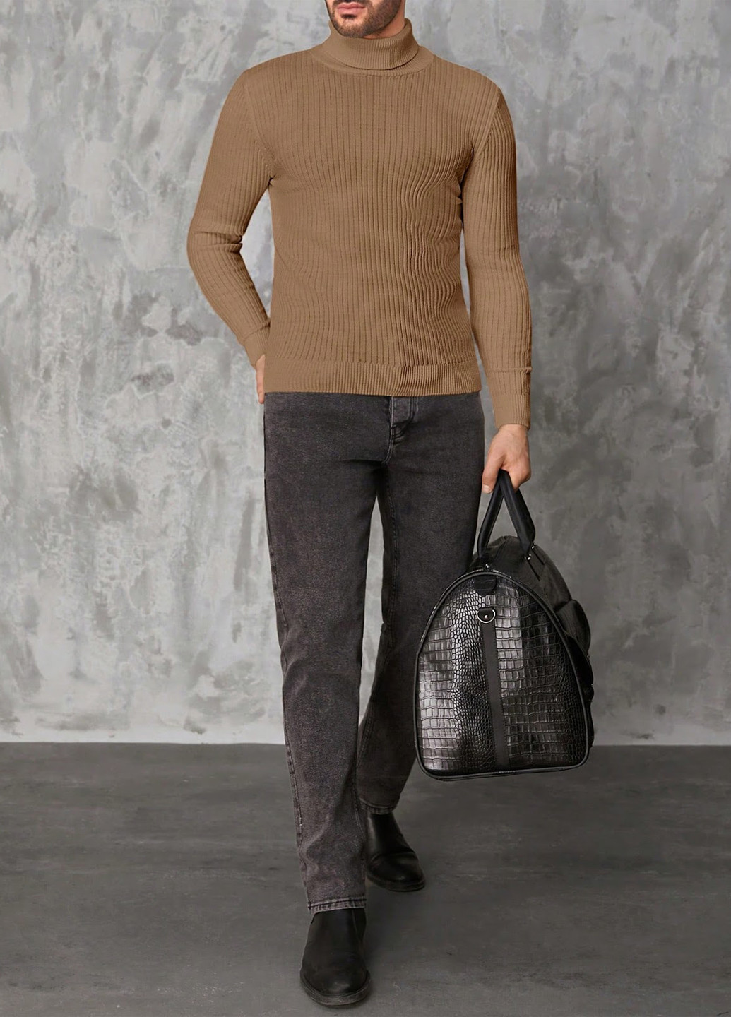 Пісочний демісезонний светр SHEIN