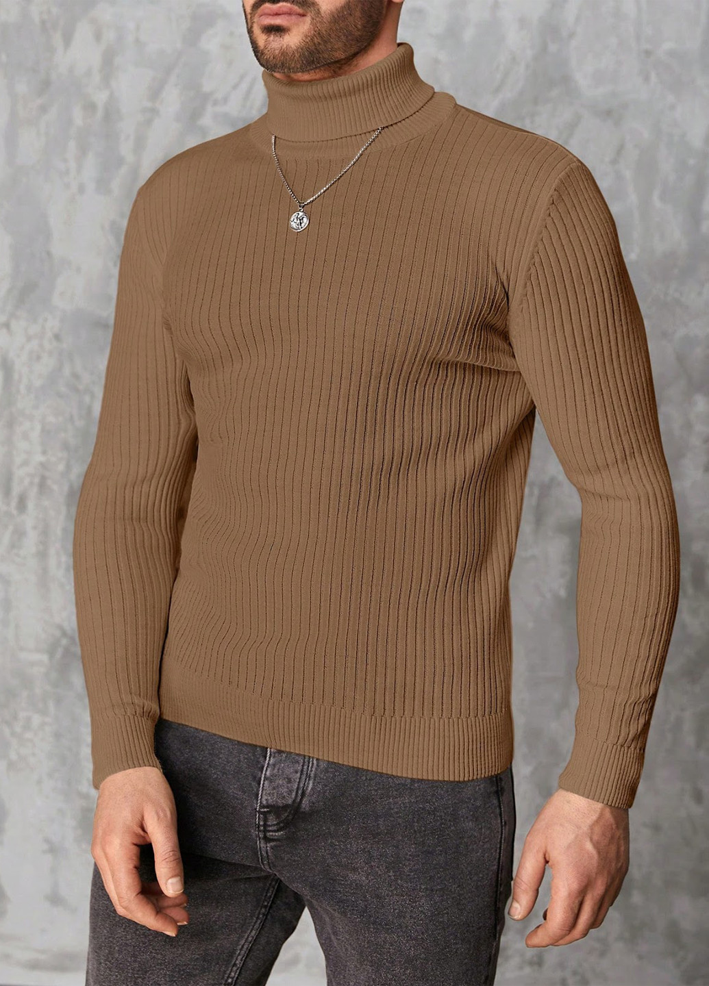 Пісочний демісезонний светр SHEIN