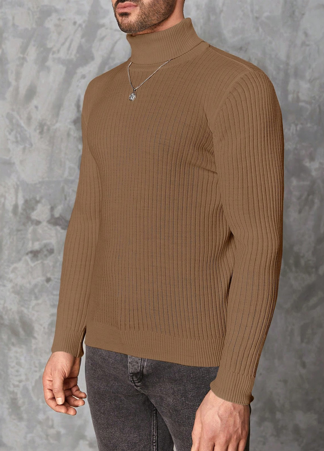 Пісочний демісезонний светр SHEIN