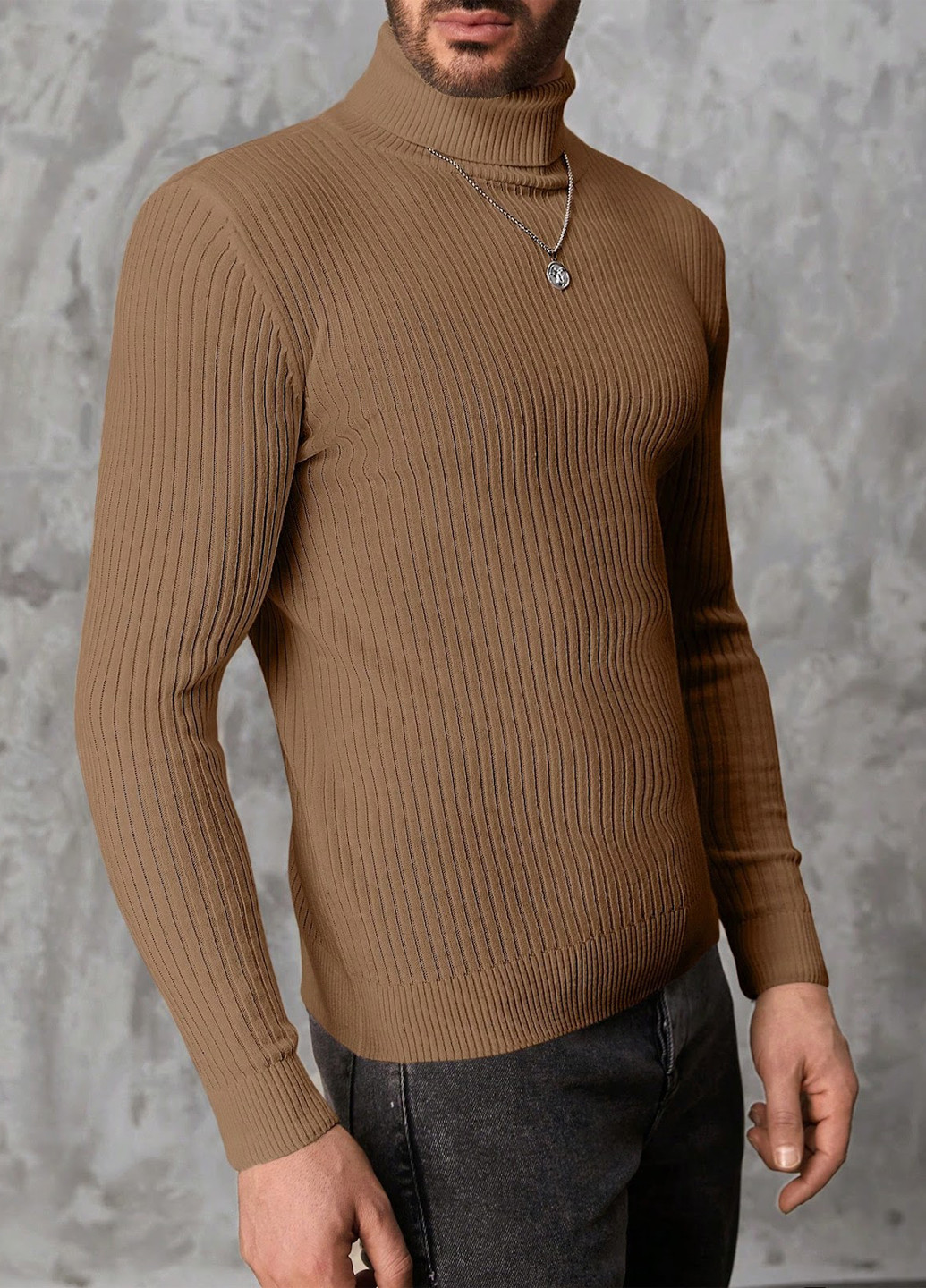 Пісочний демісезонний светр SHEIN