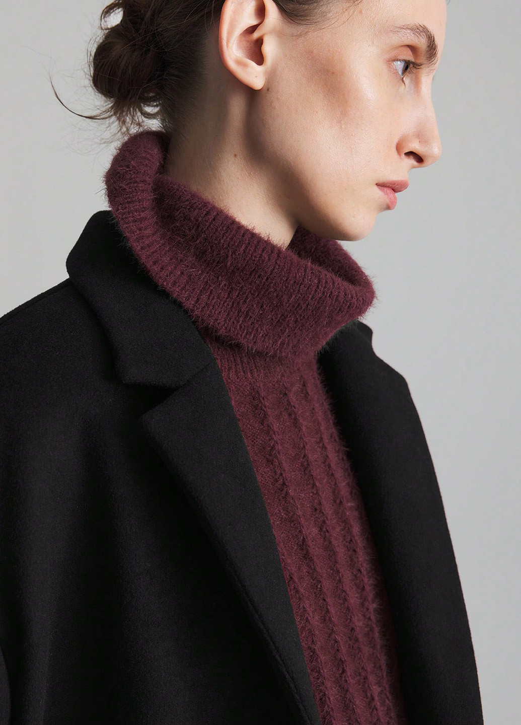 Чорне зимнє Пальто SHEIN