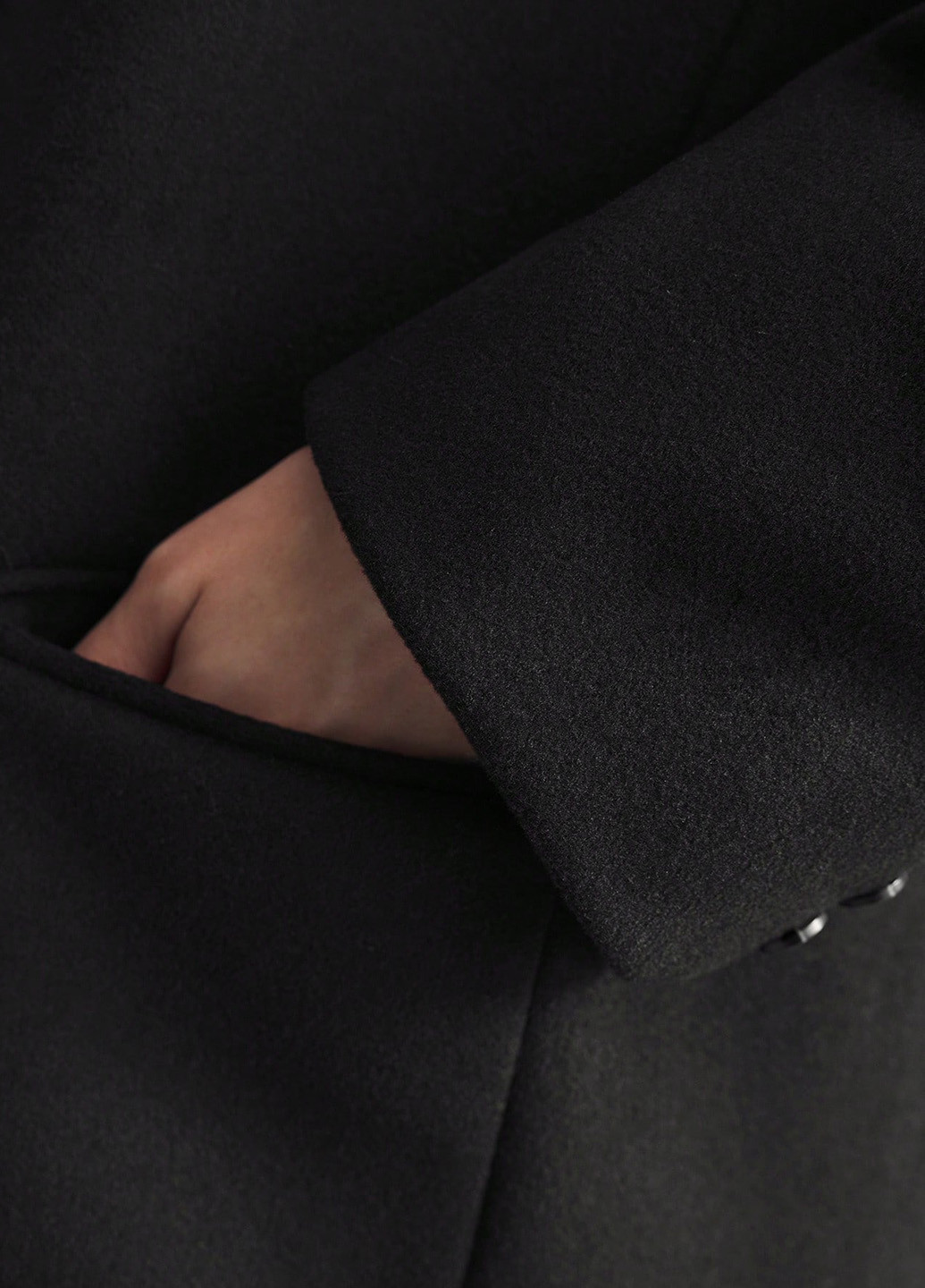 Чорне зимнє Пальто SHEIN