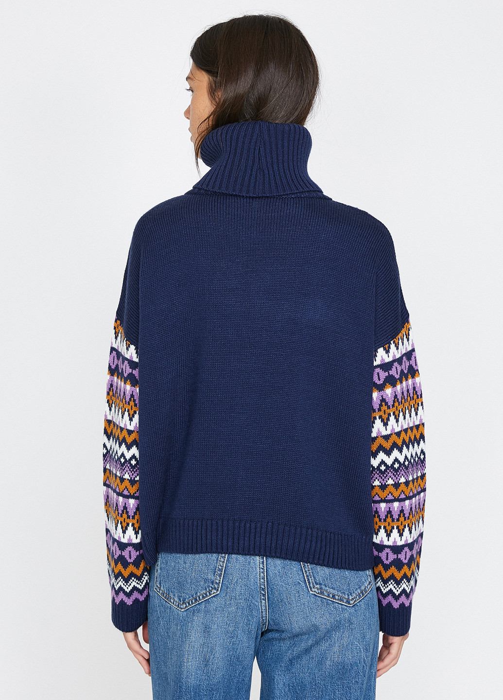 Комбинированный зимний свитер KOTON