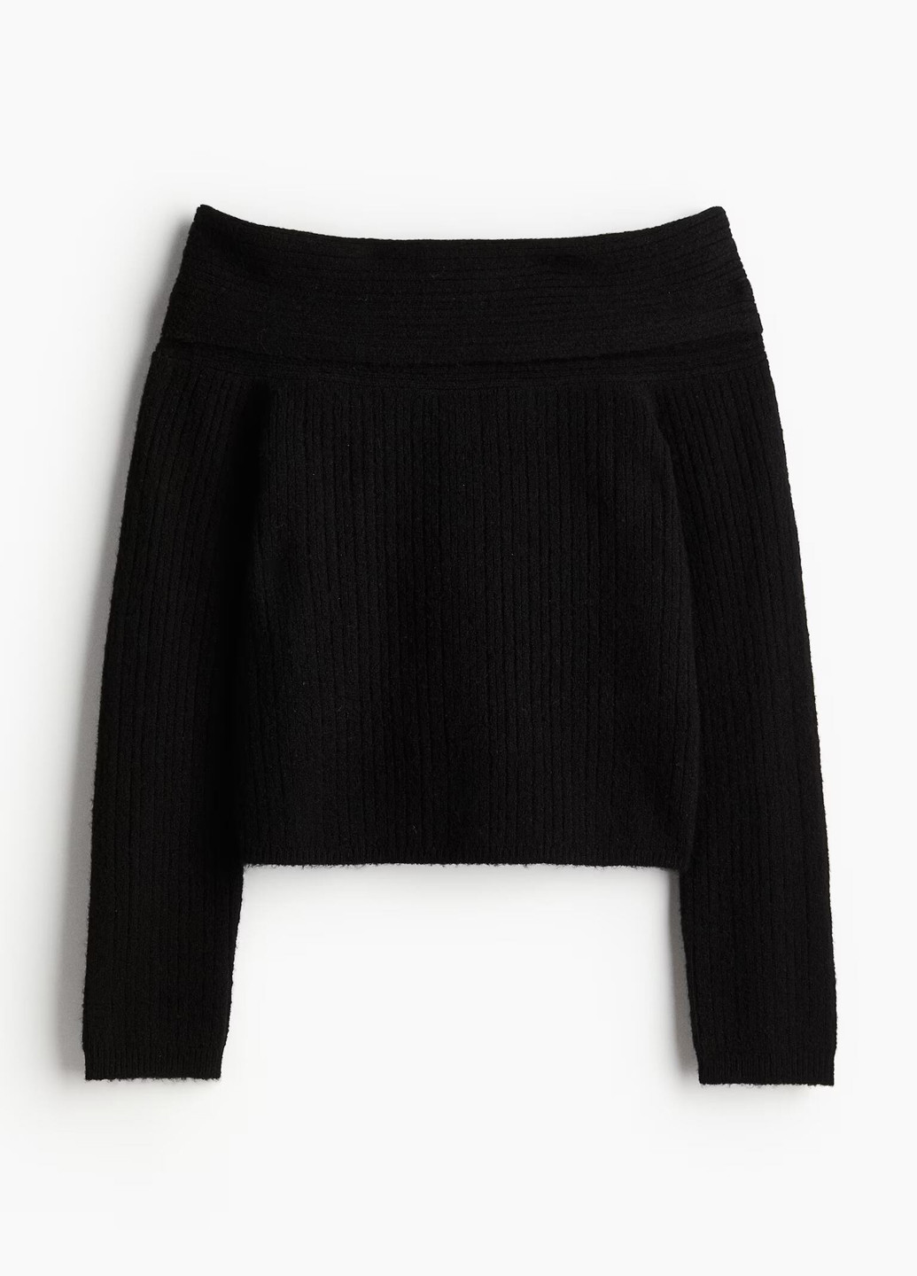 Черный демисезонный свитер H&M