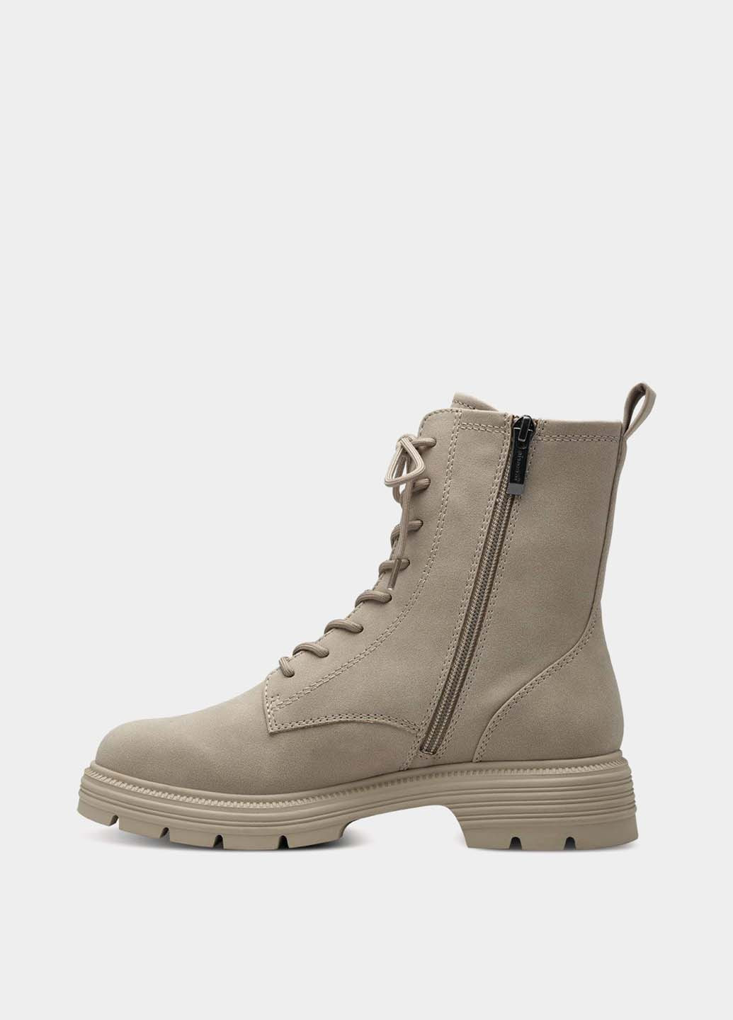 Осенние ботинки берцы Tamaris со шнуровкой из искусственной кожи