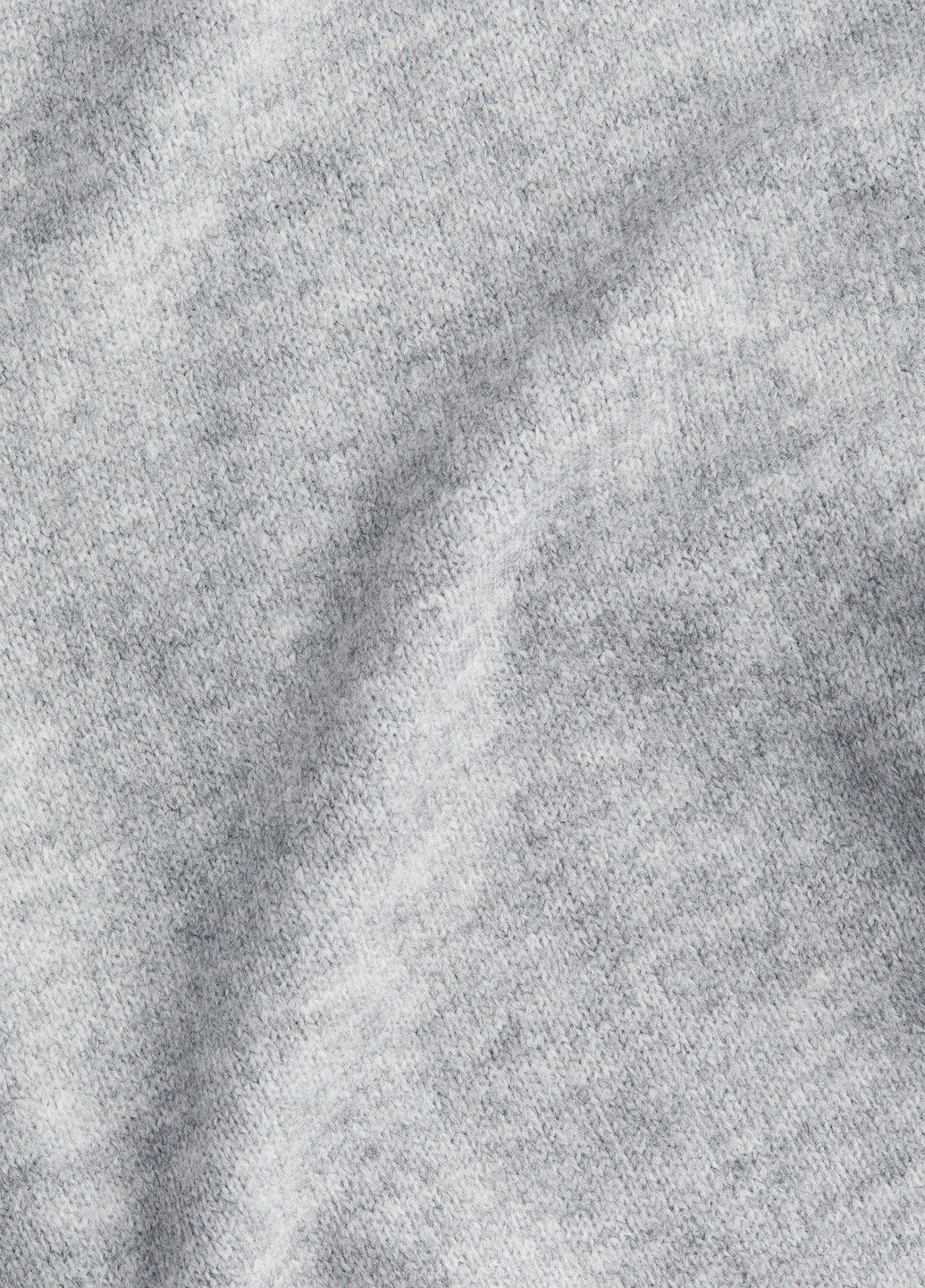 Серое кэжуал платье платье-свитер H&M меланжевое