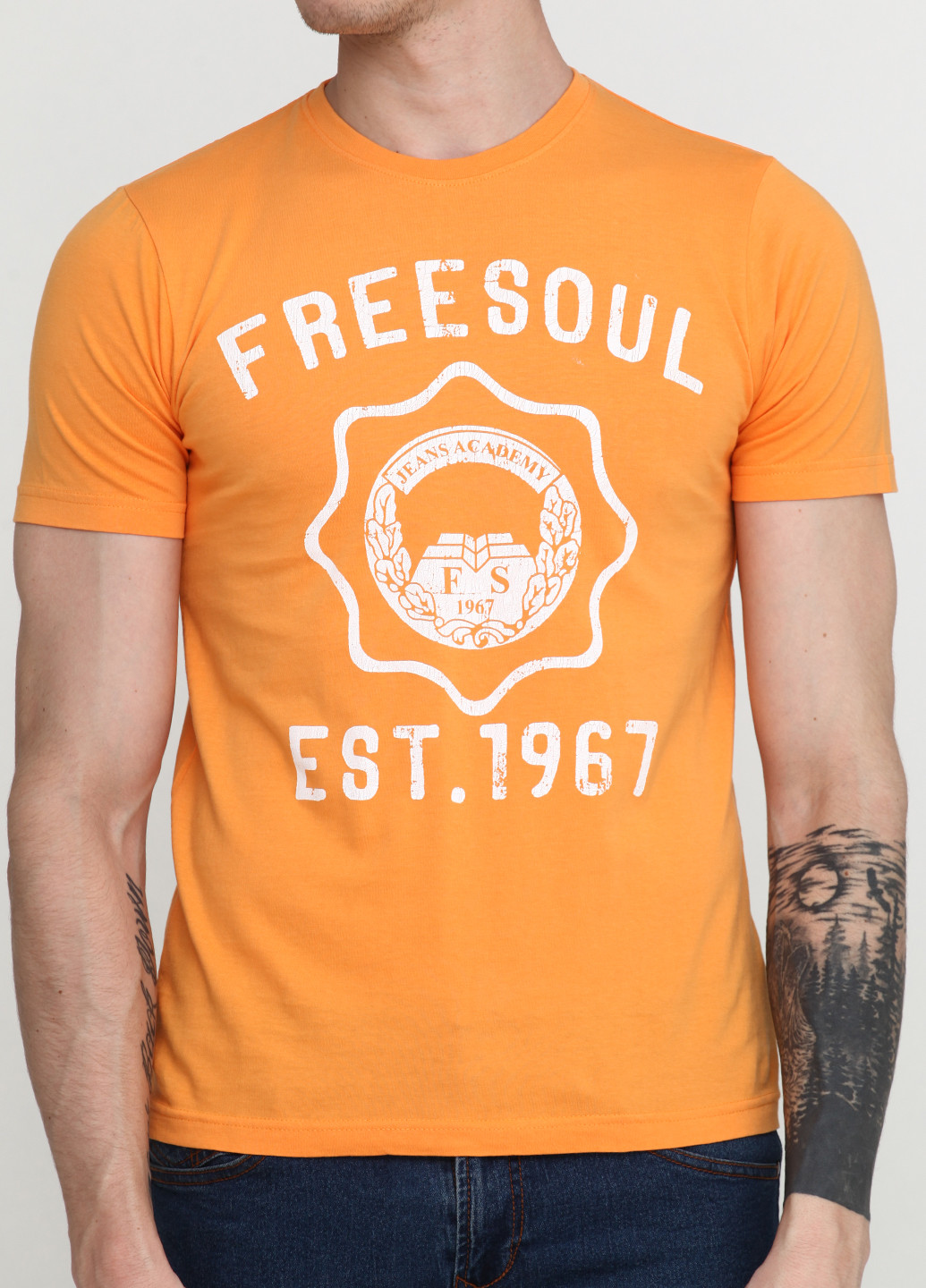 Оранжевая футболка Freesoul