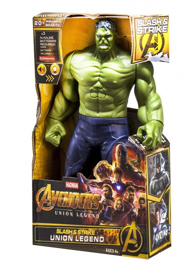Фигурка супергероя "Мстители" GO-818-01-06-07-08 (Hulk) Metr+ (229902613)