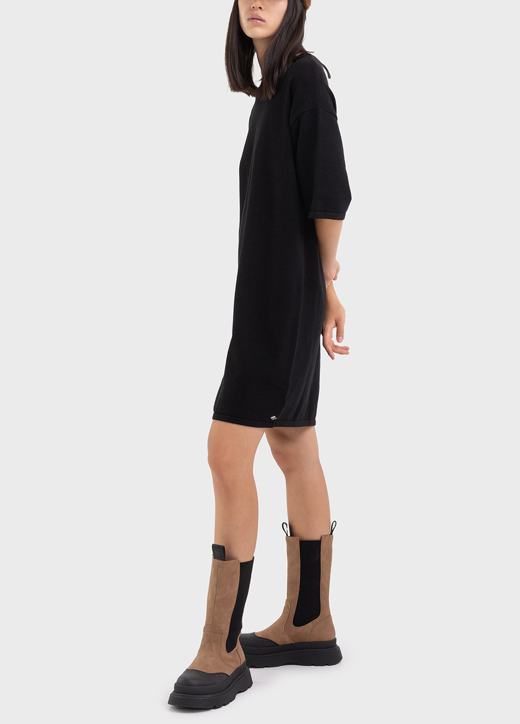 Чорна кежуал сукня сукня светр Replay однотонна