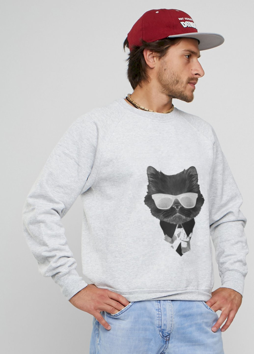 Сірий світшот YAPPI (198688857)