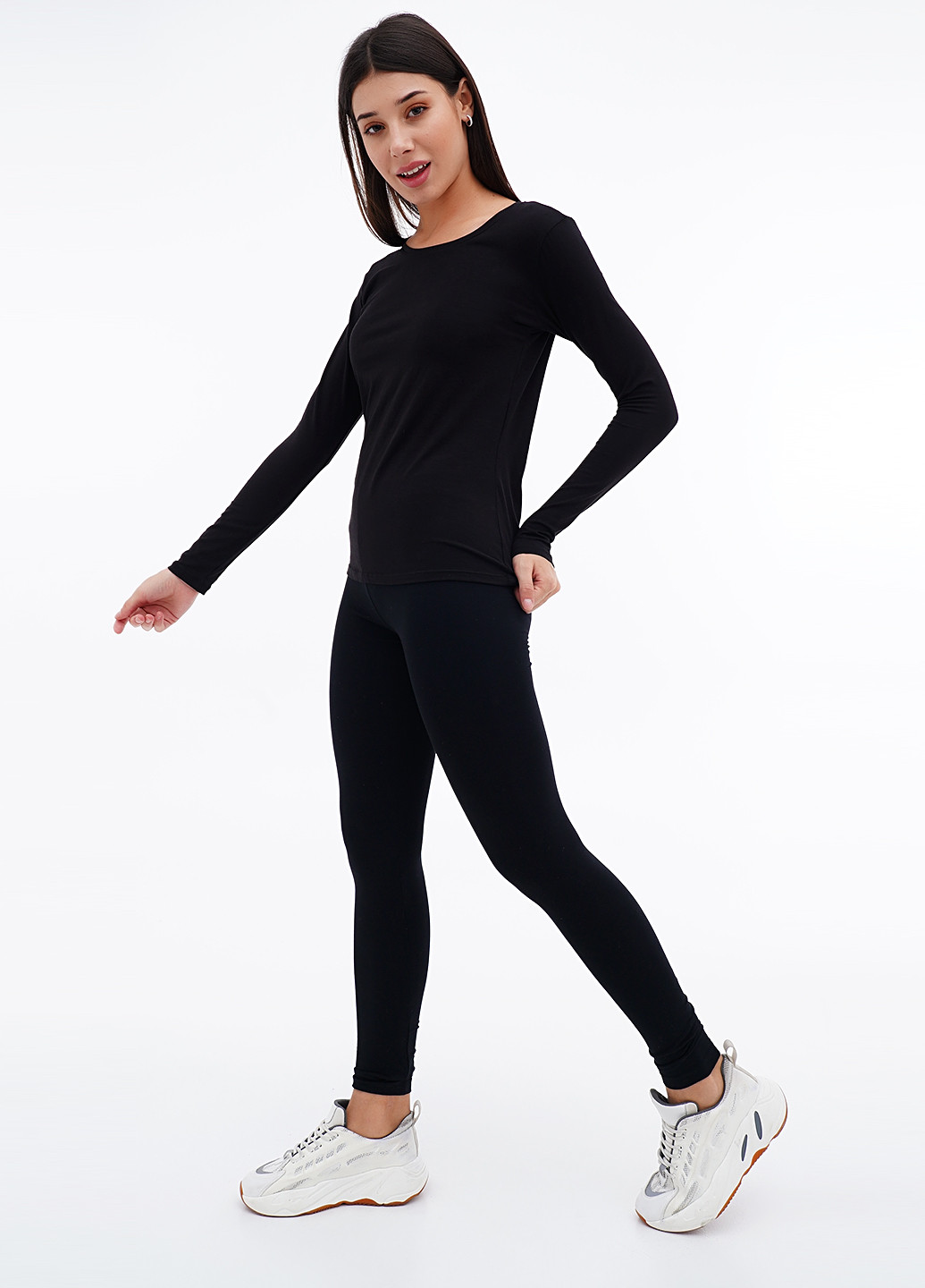 Черные демисезонные леггинсы C&A