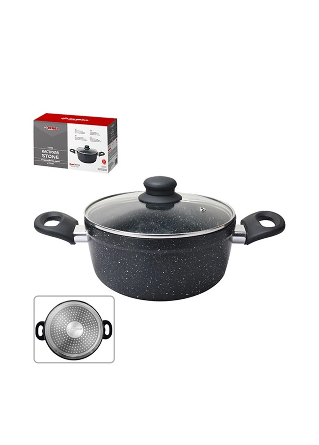Кастрюля с крышкой, 3 л Kitchen Master (113421497)