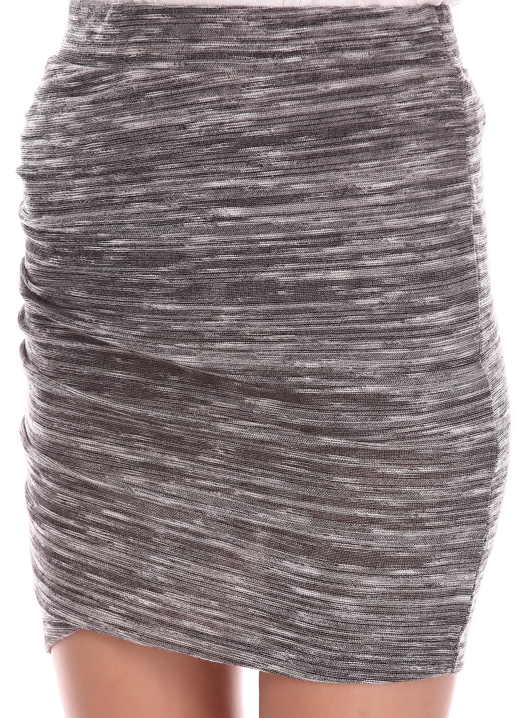 Серая кэжуал однотонная юбка Vila со средней талией