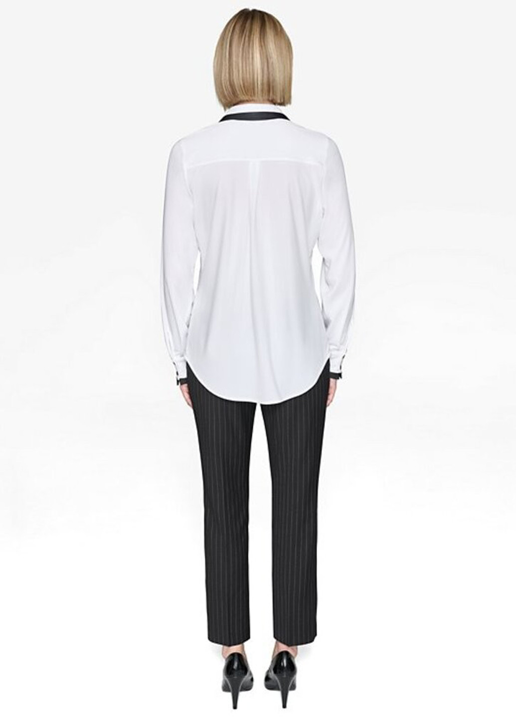 Черно-белая кэжуал рубашка колор блок Karl Lagerfeld