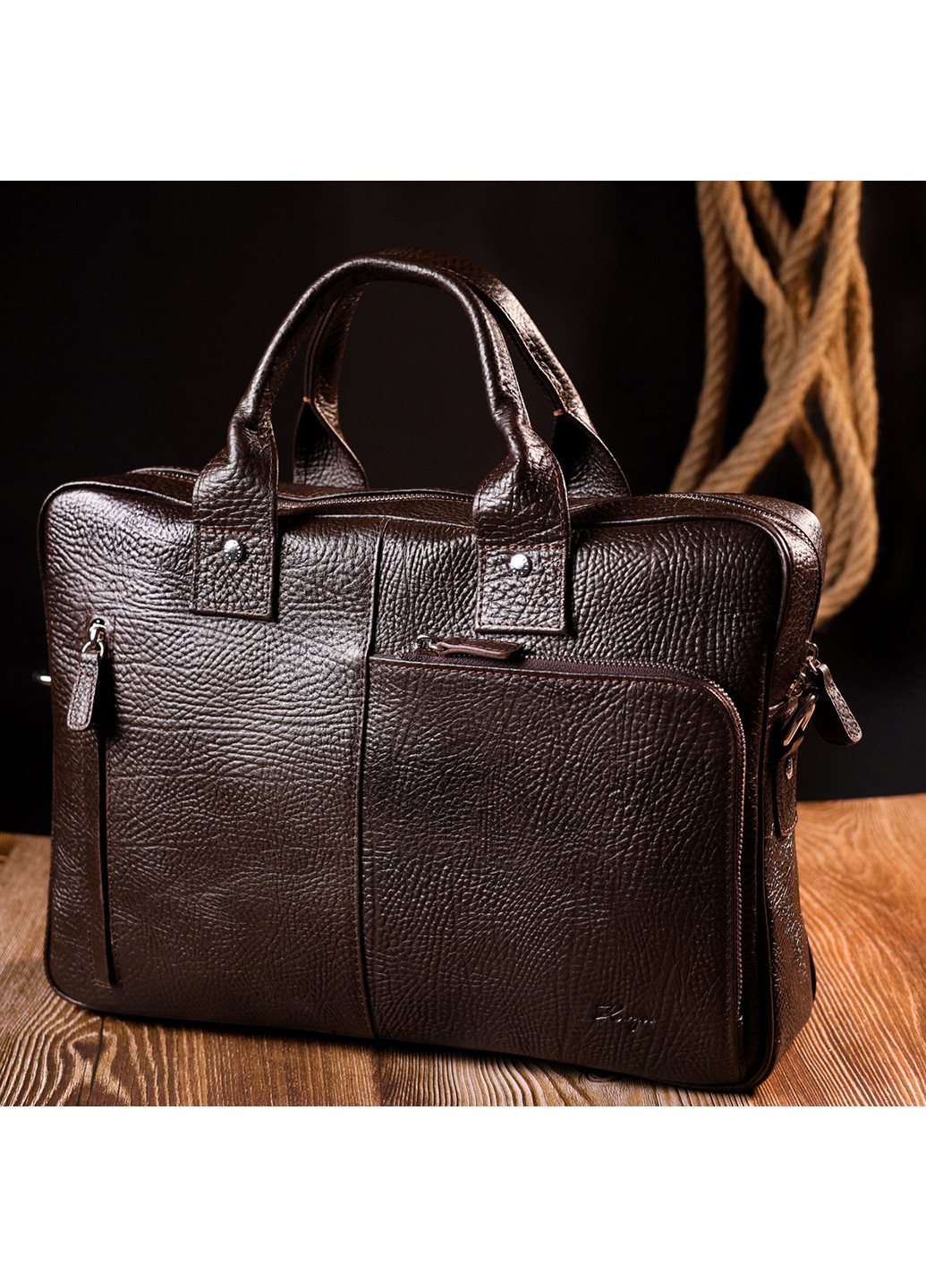 Надежная сумка-портфель на плечо 36,5х26,5х8,5 см Karya (254595371)