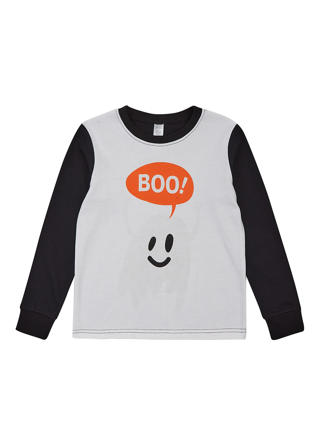 Черно-белый демисезонный кэжуал лонгслив Garnamama колор блок