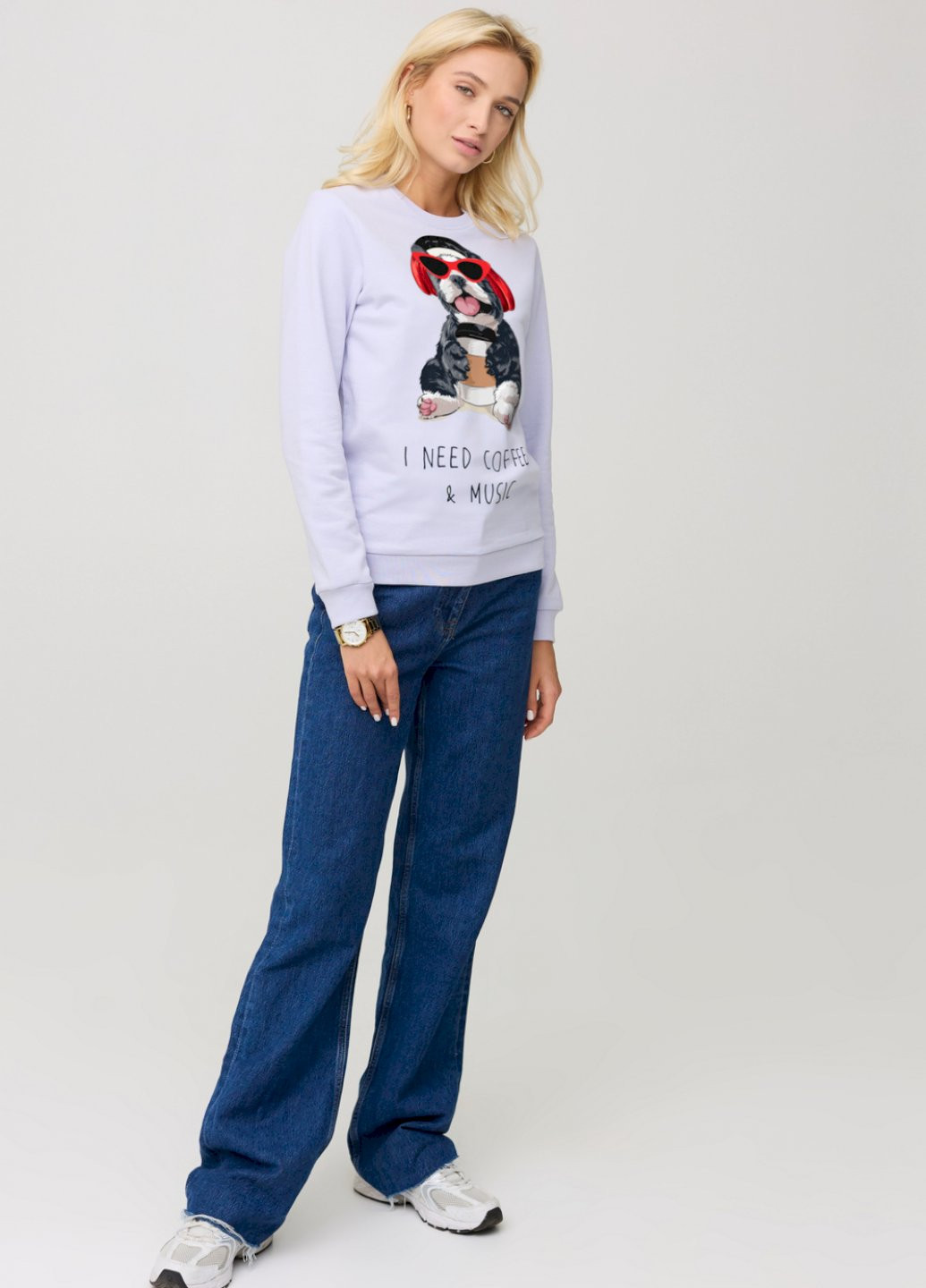 Сиреневый свитшот женский basic /no flis/ YAPPI рисунок (252258821)