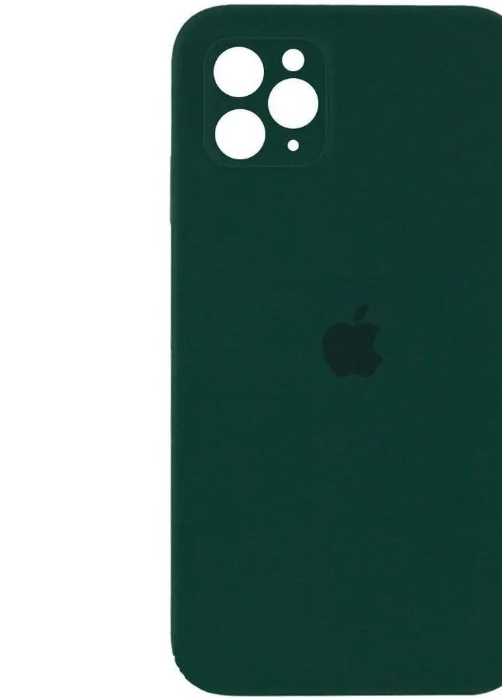 Силіконовий Чохол Накладка з Квадратними Бортиками Silicone Case для iPhone 11 Pro Hunter Green No Brand (254255693)