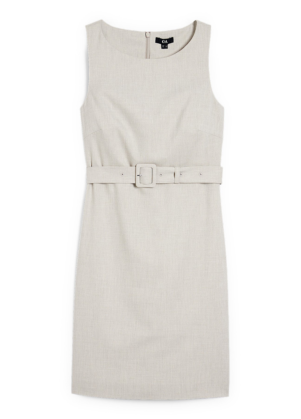 Бежева ділова, кежуал сукня C&A однотонна