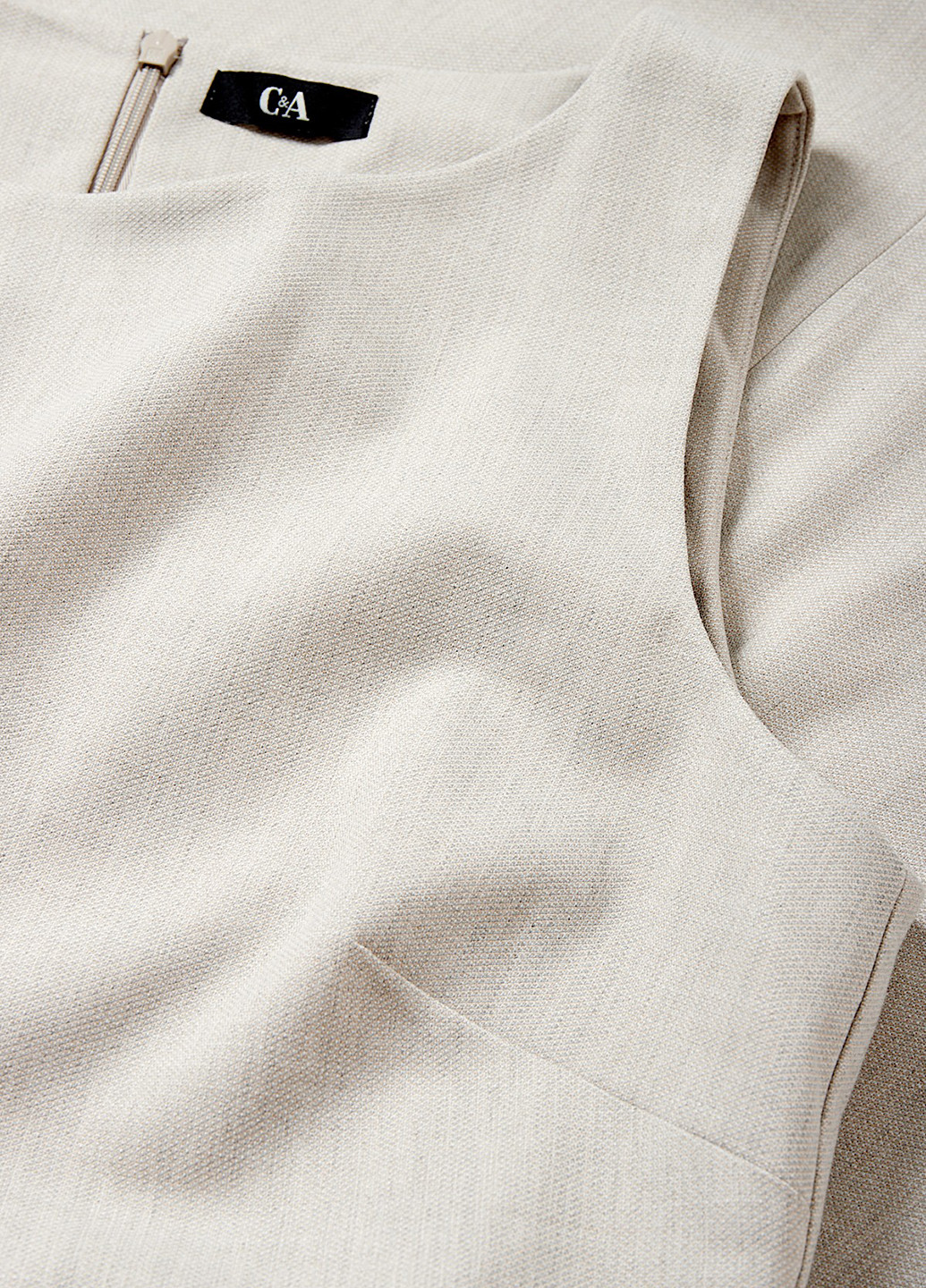 Бежева ділова, кежуал сукня C&A однотонна