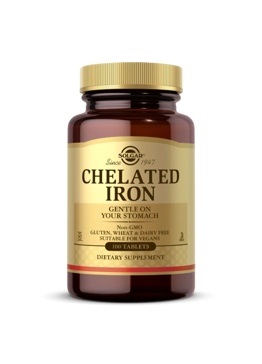 Хелатне залізо Chelated Iron (100 таб) солгар Solgar (255409714)