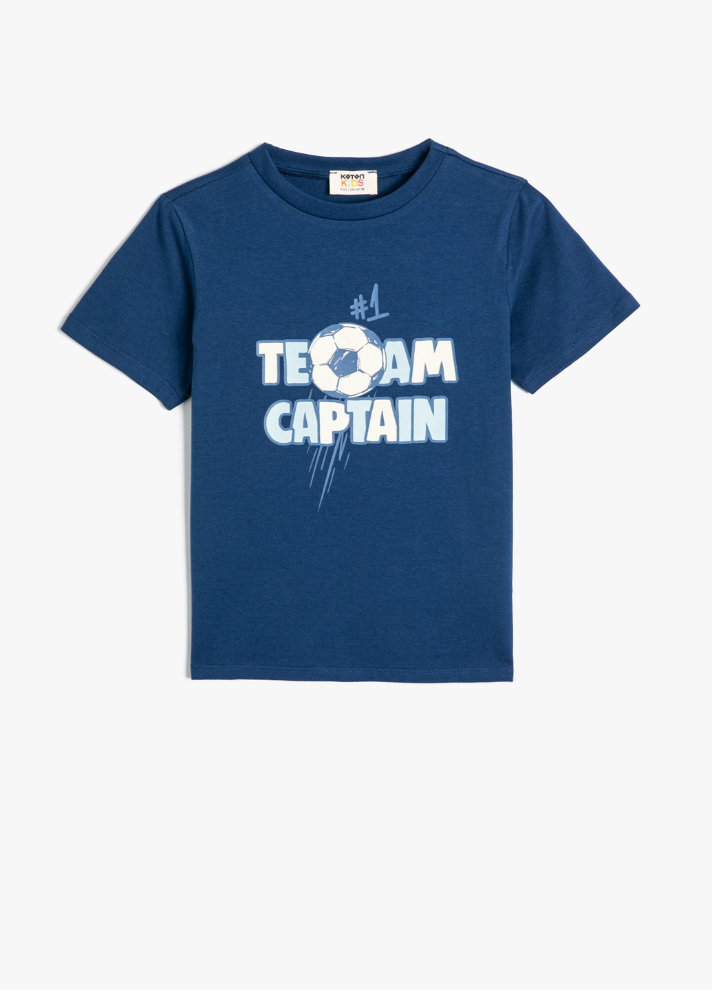 Темно-синя літня футболка KOTON