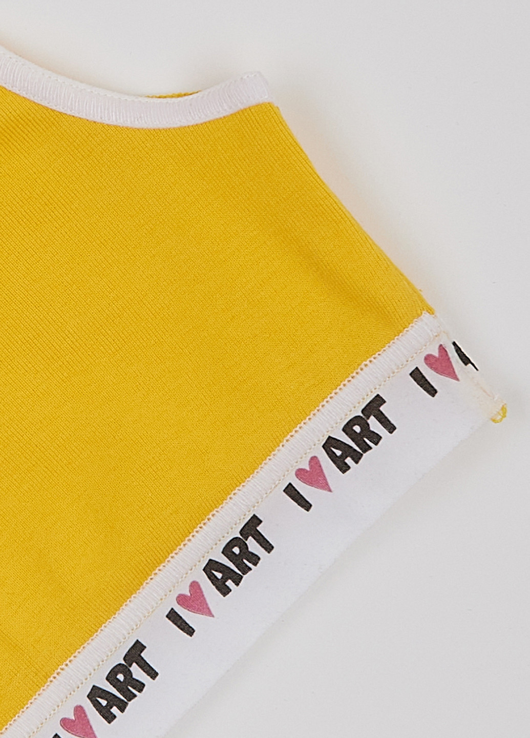 Жовтий топ бюстгальтер Garnamama без кісточок стрейч кулір, трикотаж, бавовна