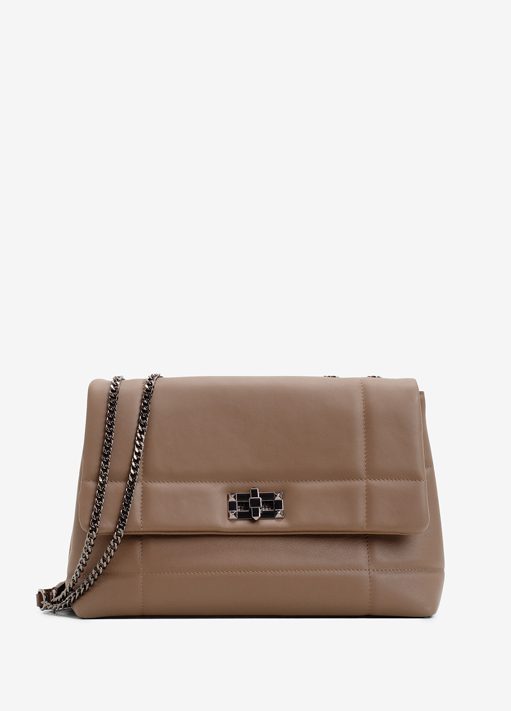 Сумка жіноча на ланцюжках крос-боді середня Сrossbody Nappa Regina Notte (249624434)