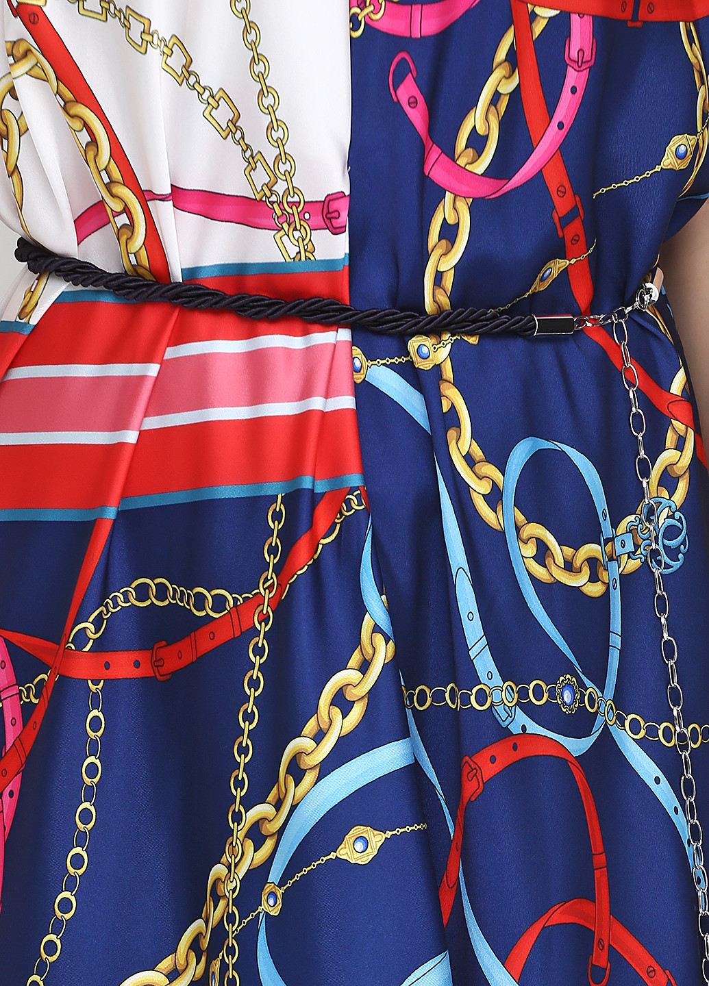 Синее кэжуал платье Pinko с абстрактным узором