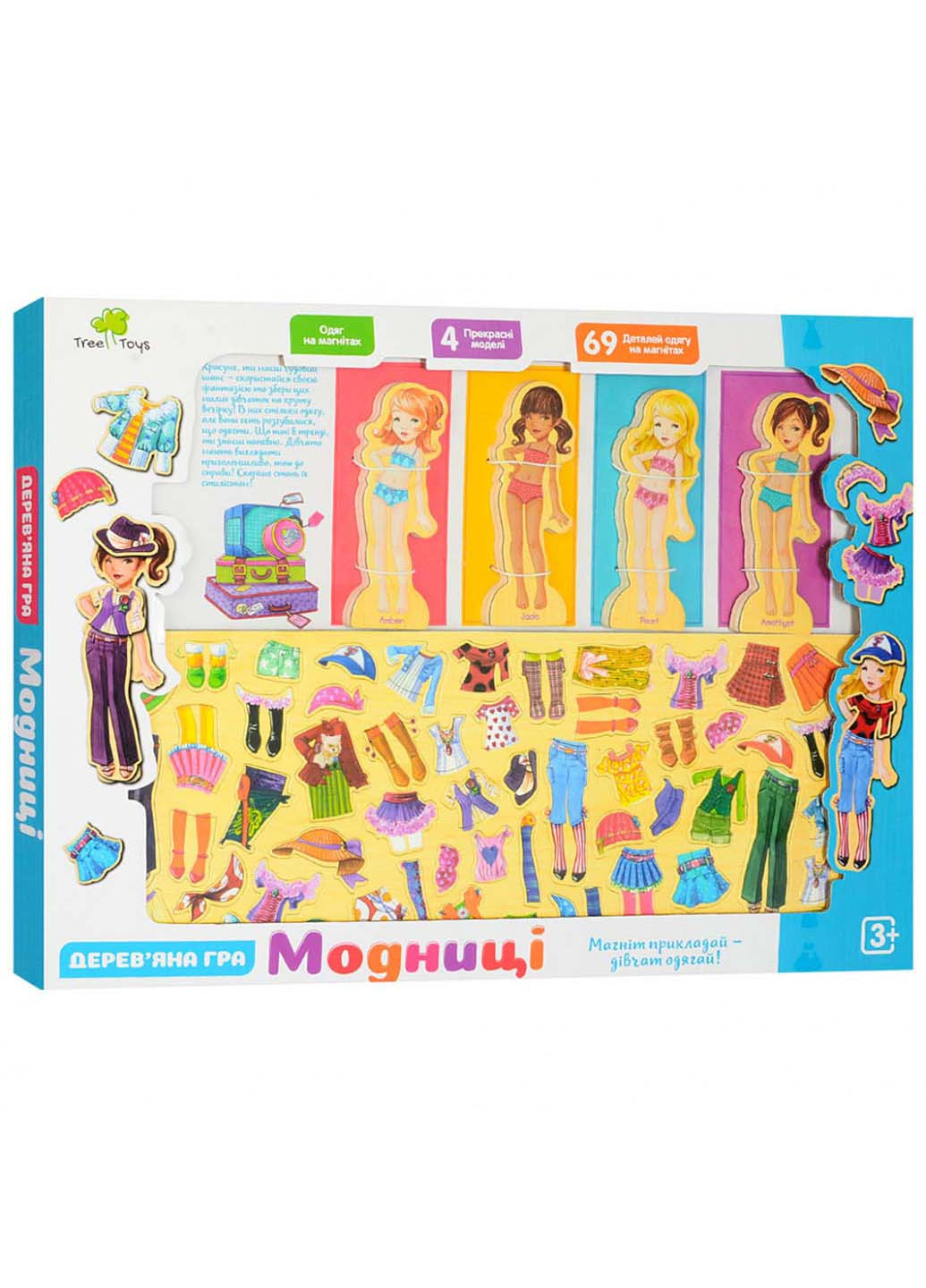 Дерев'яна гра Гардероб магнітний Tree Toys (255059082)