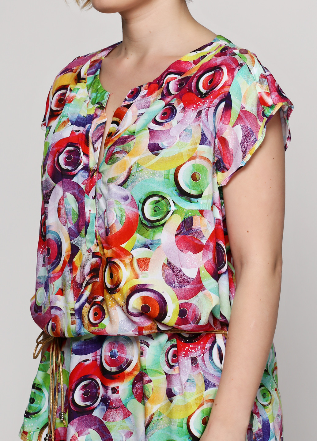 Комбинированная летняя блуза Zukat