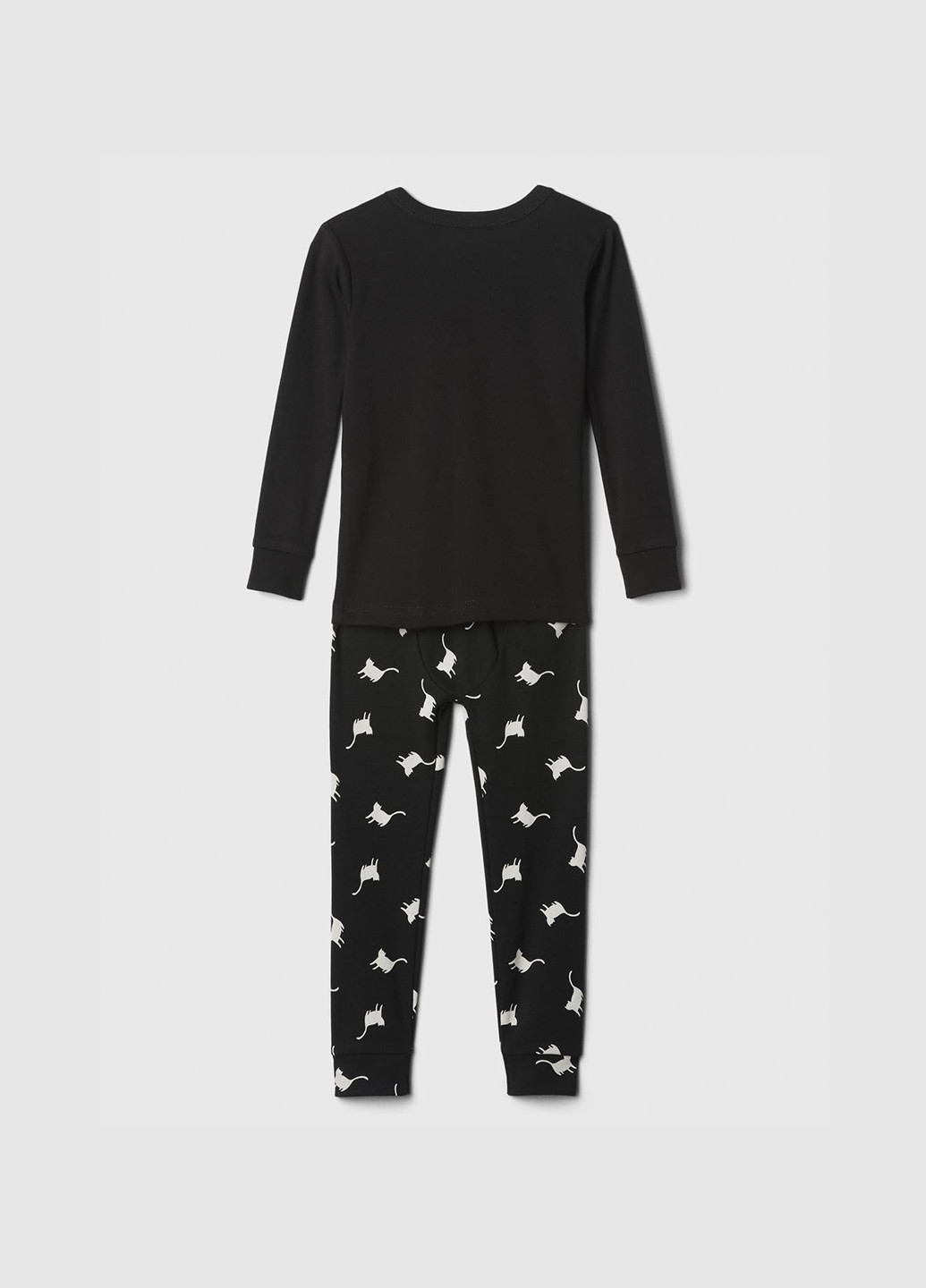 Чорна всесезон піжама (лонгслів, штани) лонгслів + брюки Gap