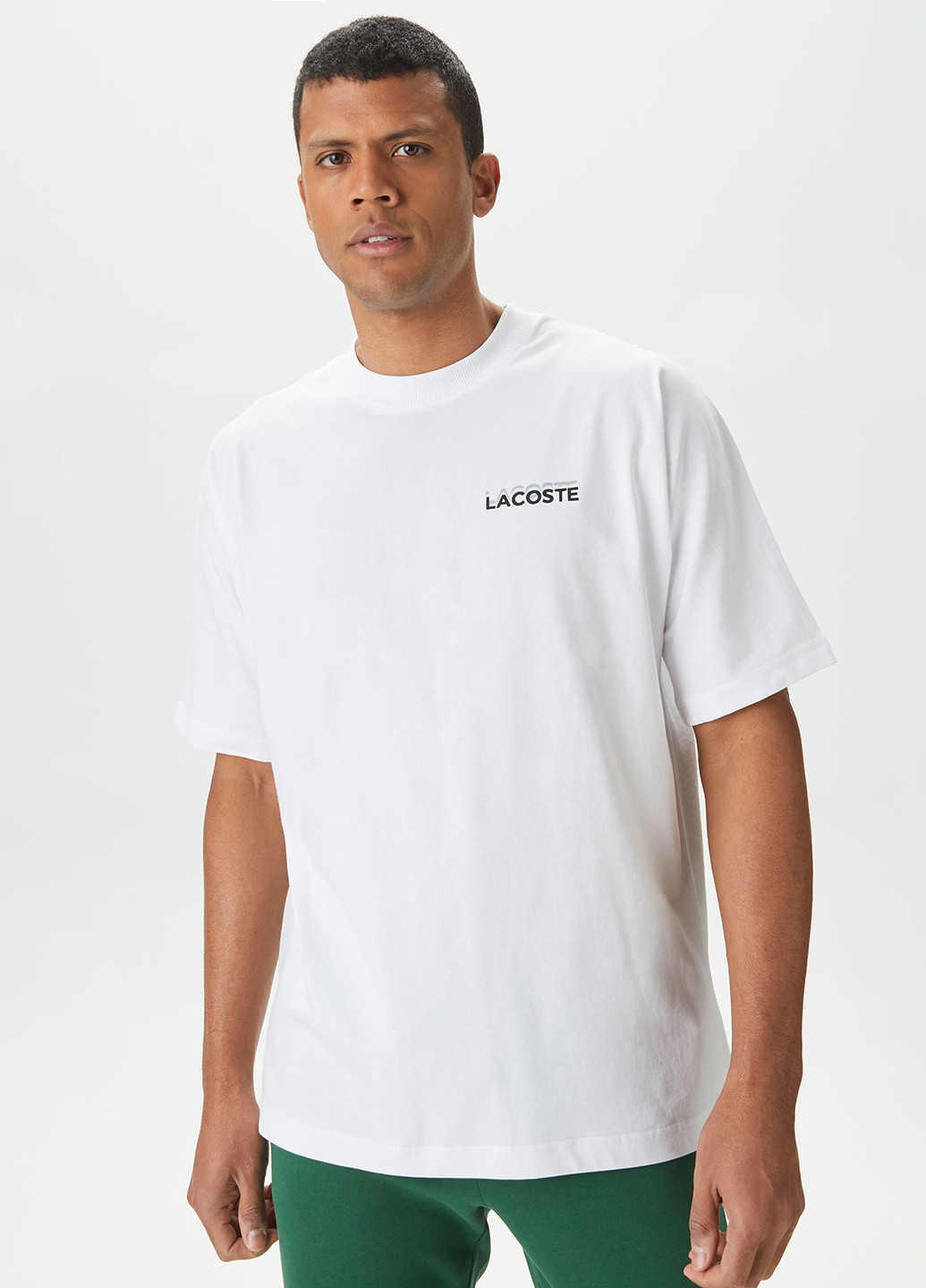 Белая футболка Lacoste