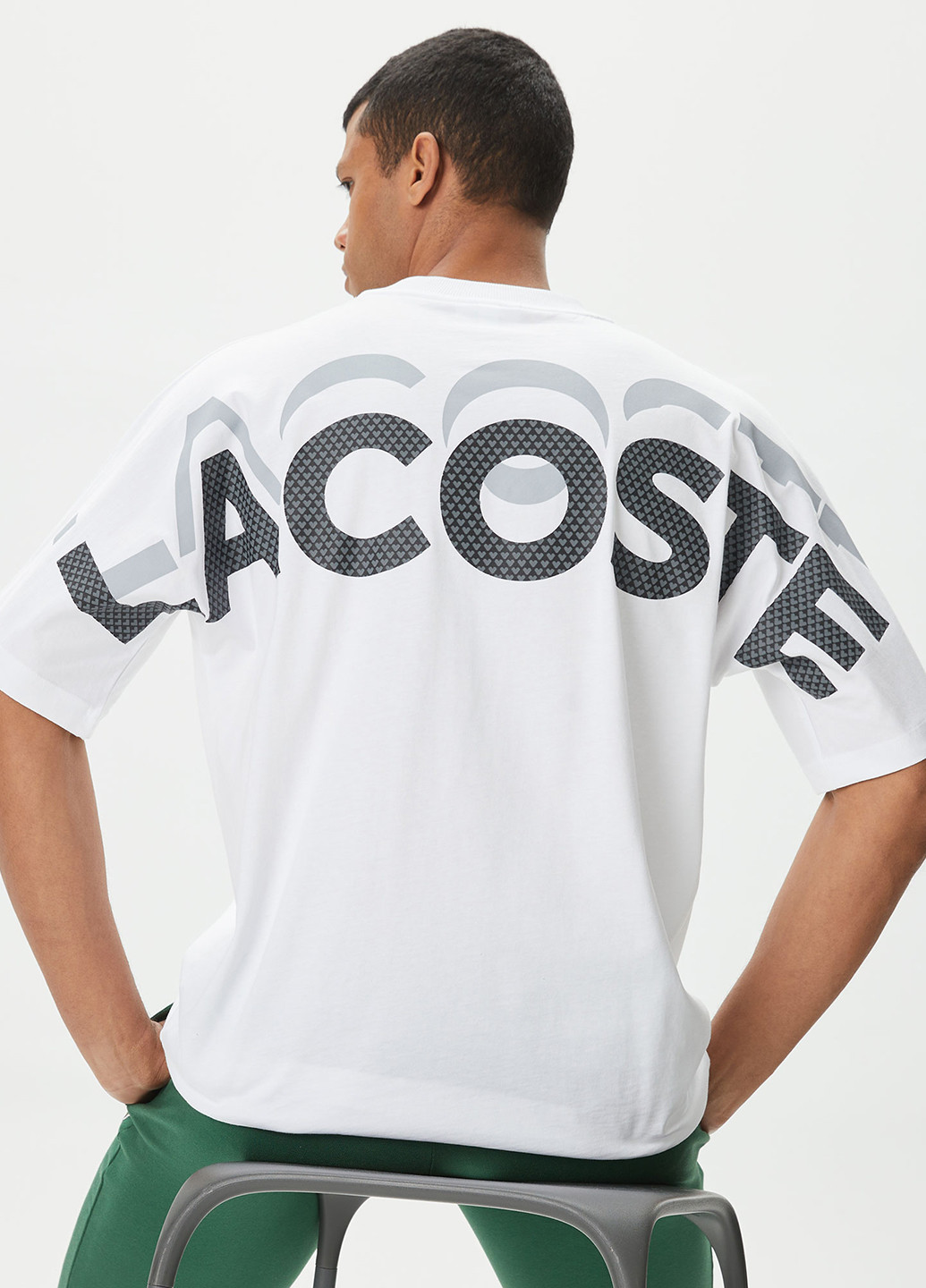 Белая футболка Lacoste
